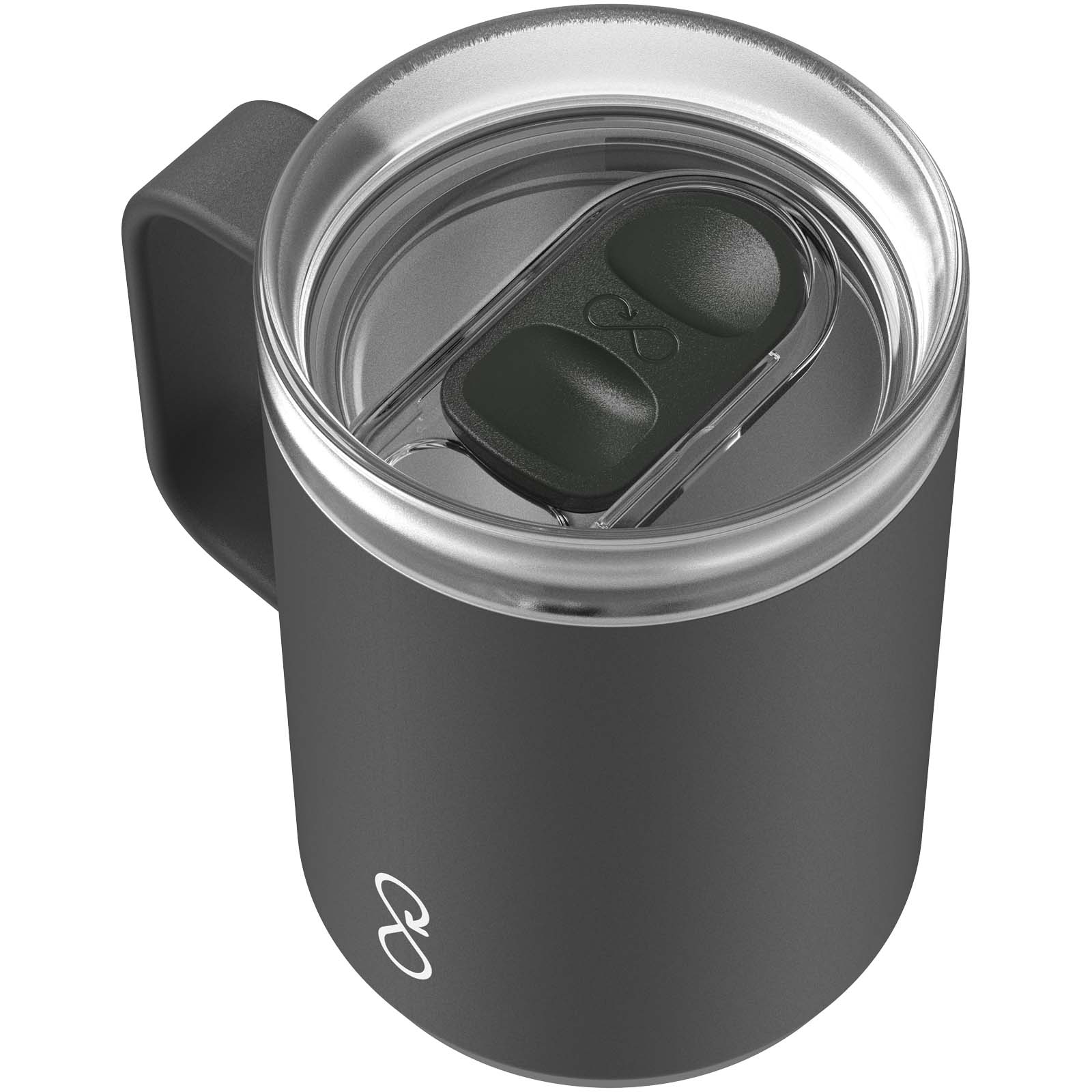 Ocean Bottle 350 ml vakuumisolierter Reisebecher obsidian-schwarz