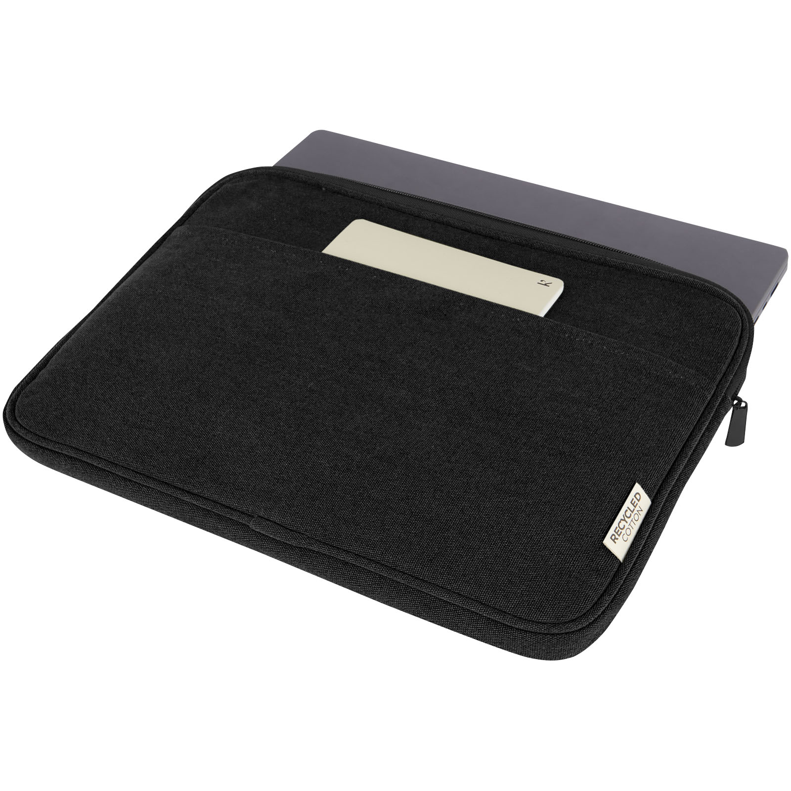 Joey 14" Laptophülle aus GRS recyceltem Canvas 2 L schwarz