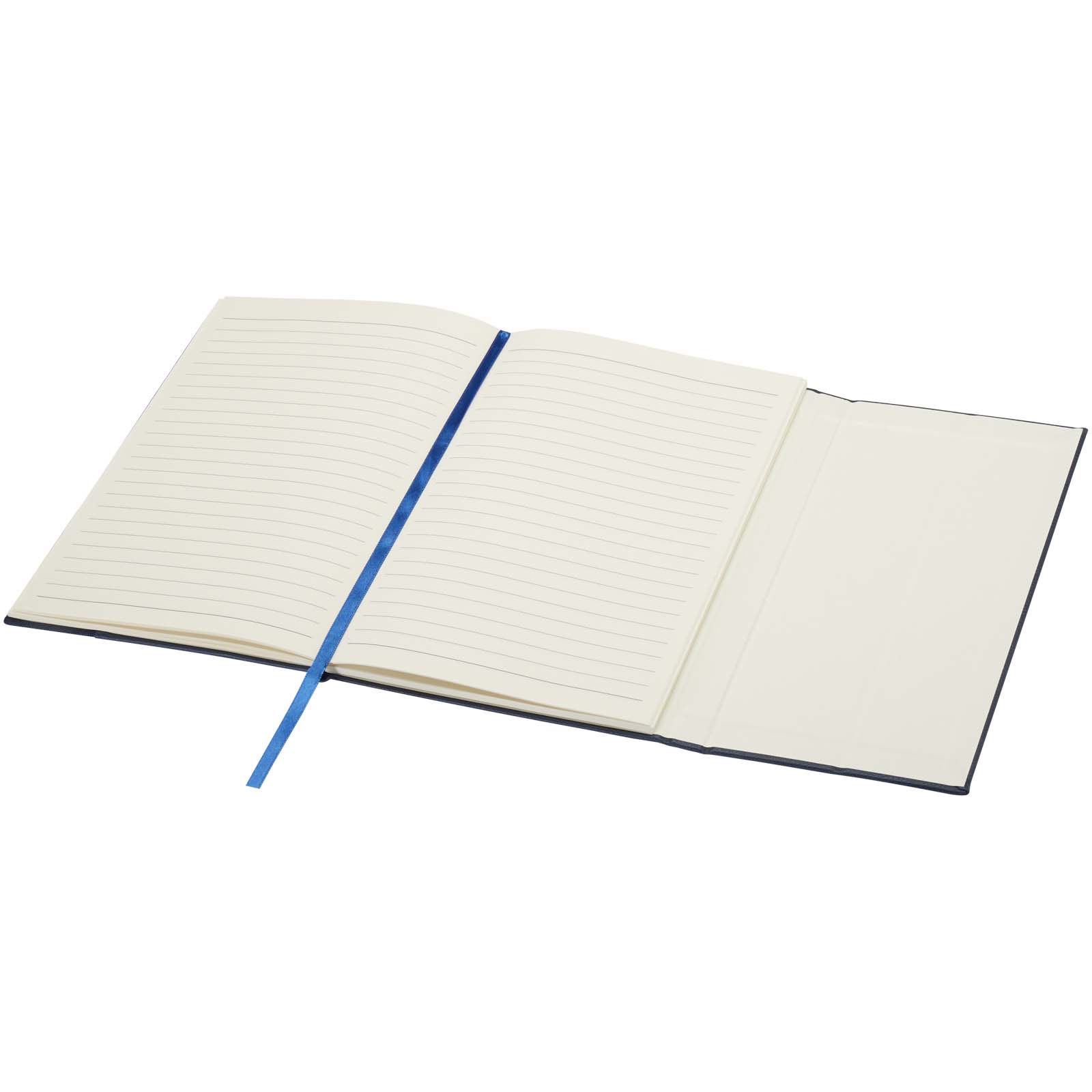 Alejandra A5 Hardcover Notizbuch aus recyceltem Leder Ozeanblau