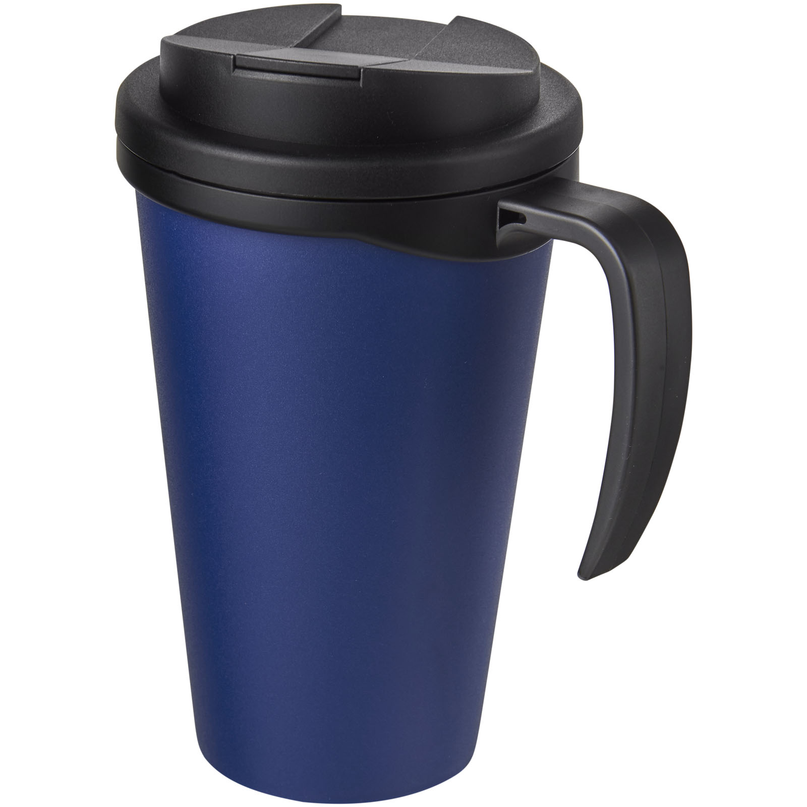 Americano® Grande 350 ml Isolierbecher mit auslaufsicherem Schraubverschluss blau, schwarz