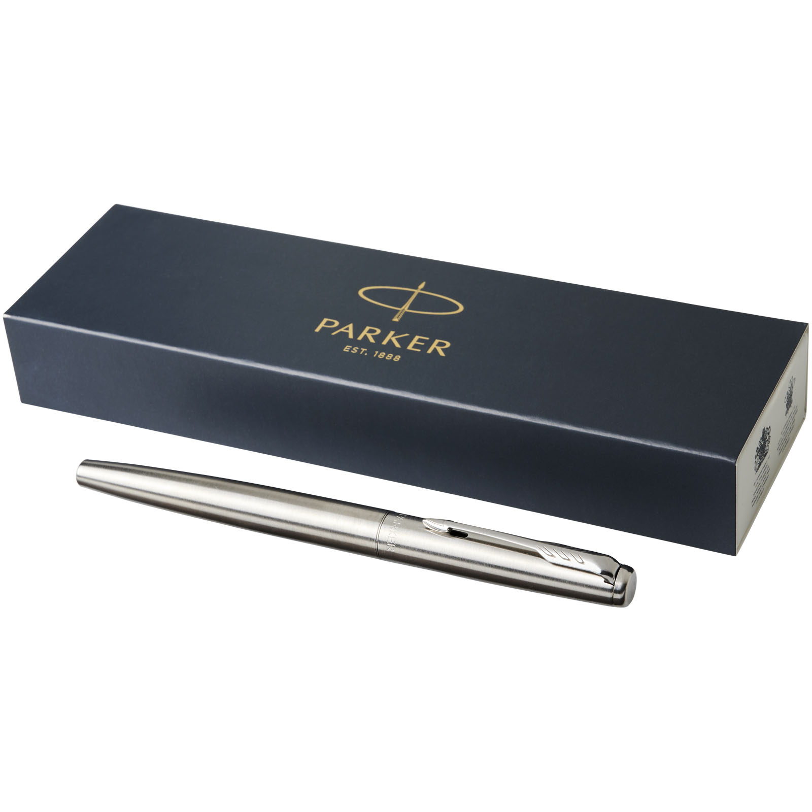Parker Jotter Füllfederhalter Edelstahl (blaue Mine) edelstahl grau, chrom
