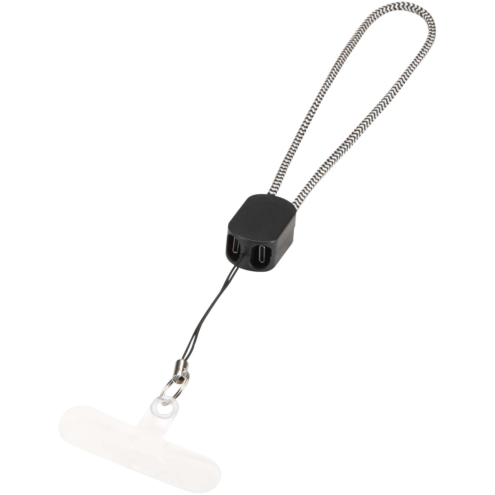 Arich RCS-Handschlaufe aus recyceltem Material mit integriertem 20-W-Ladekabel (Typ C) schwarz