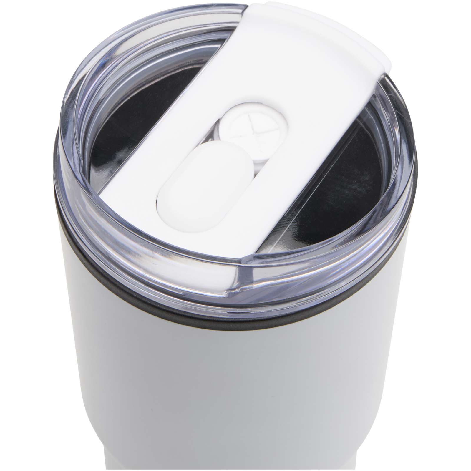 Westin 540 ml RCS Becher aus recyceltem Material, doppelwandig isoliert, mit Trinkhalm weiss