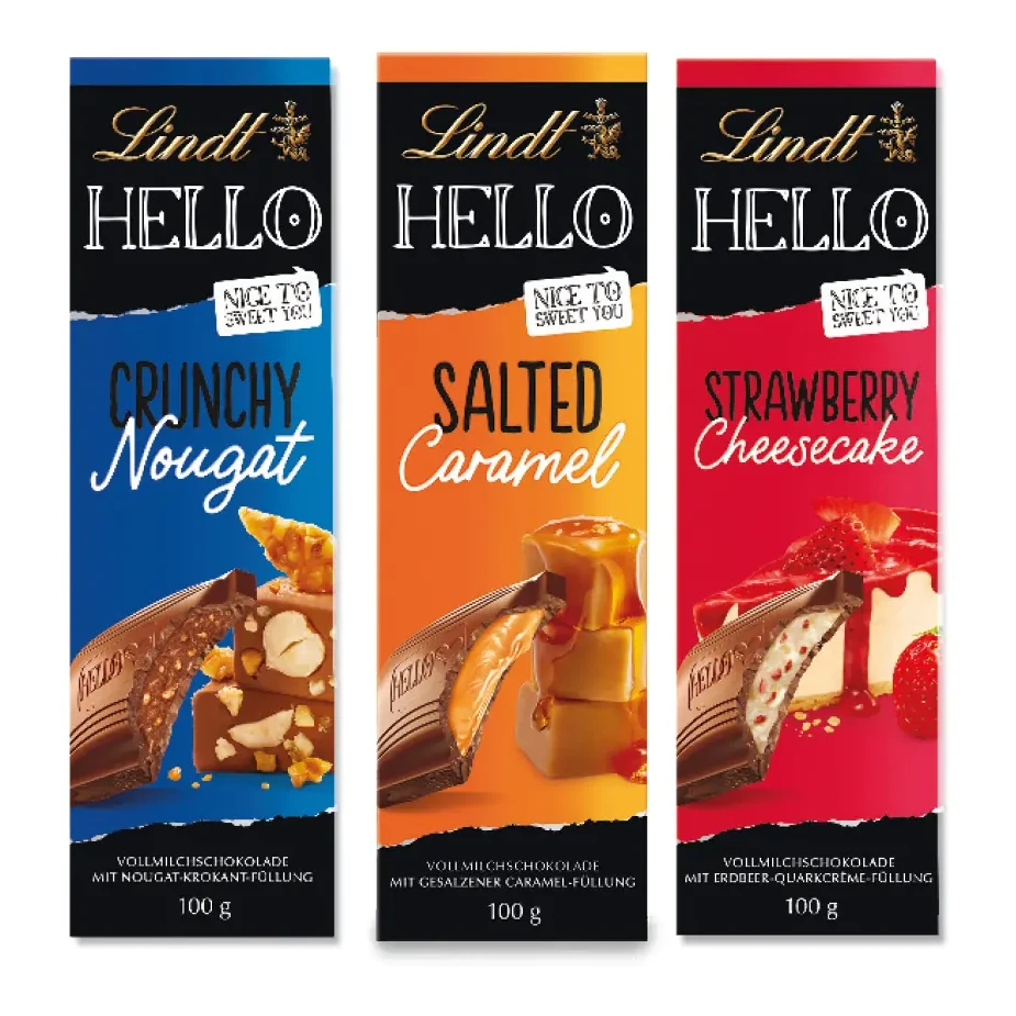 Schokoladentafel von Lindt HELLO