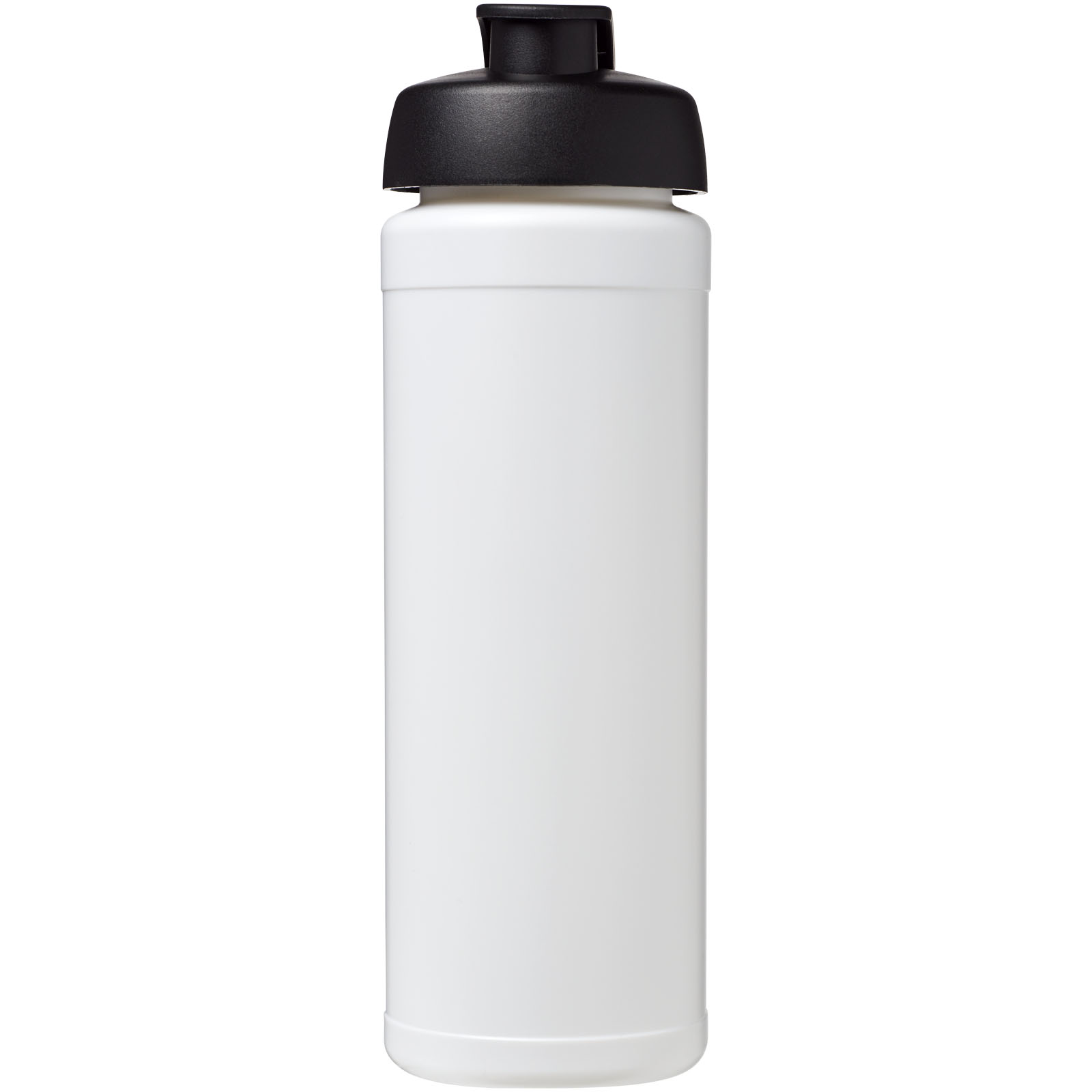 Baseline® Plus grip 750 ml Sportflasche mit Klappdeckel weiss, schwarz