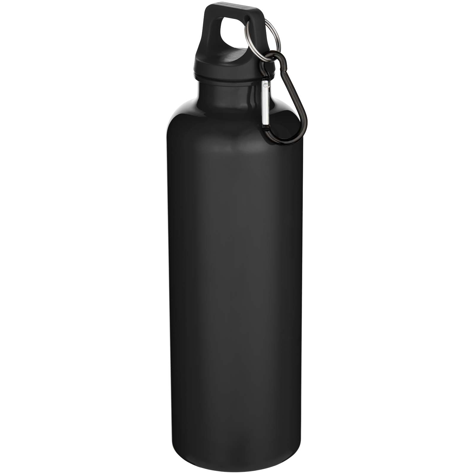 Oregon 750 ml einfarbige RS-zertifizierte Wasserflasche aus recyceltem Kunststoff mit Karabinerhaken schwarz