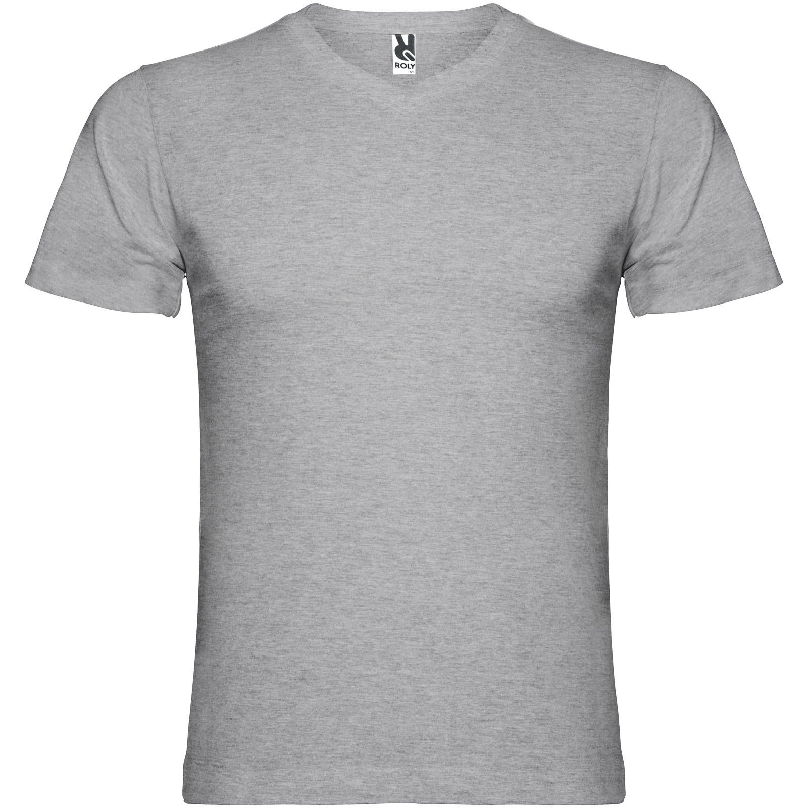 Samoyedo 155 g/m² T-Shirt mit V-Ausschnitt für Herren marl grau