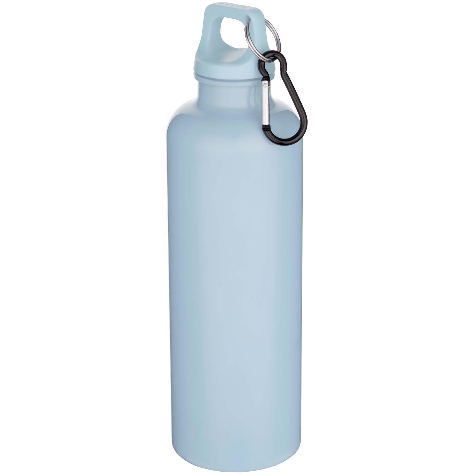 Oregon 750 ml einfarbige RS-zertifizierte Wasserflasche aus recyceltem Kunststoff mit Karabinerhaken wolkenblau