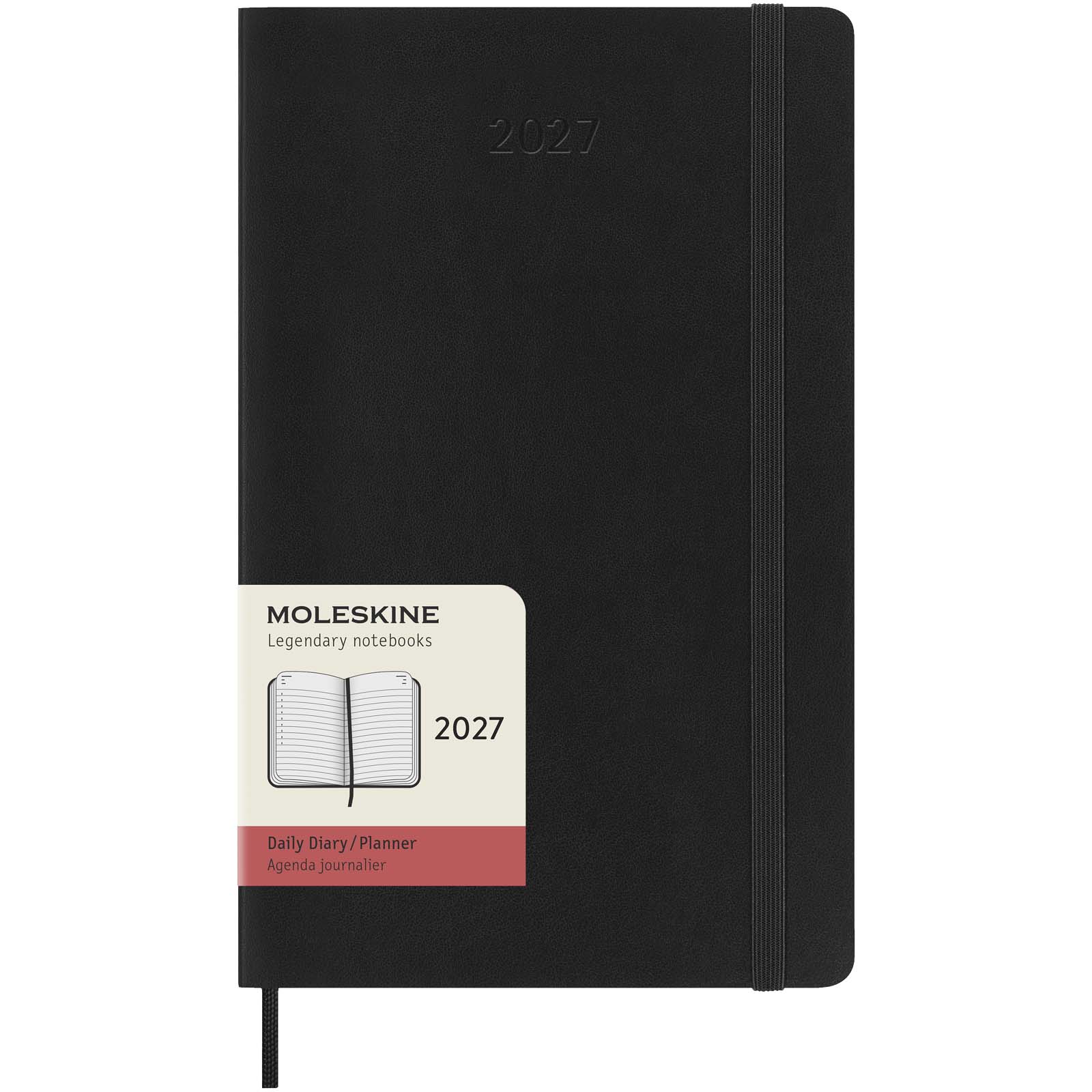 Moleskine Softcover 12 Monate Tageskalender schwarz