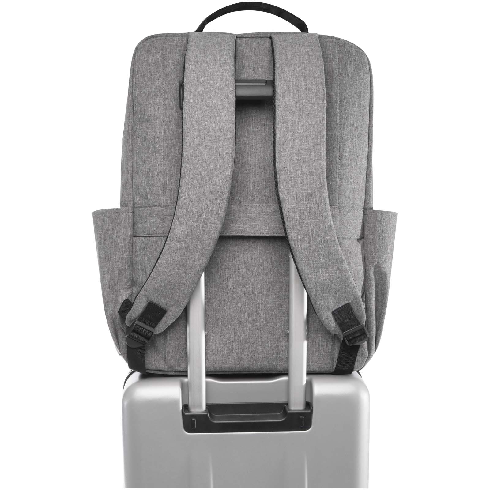 Libra 15" Laptop-Rucksack aus recyceltem GRS-Material 15 L heather grau