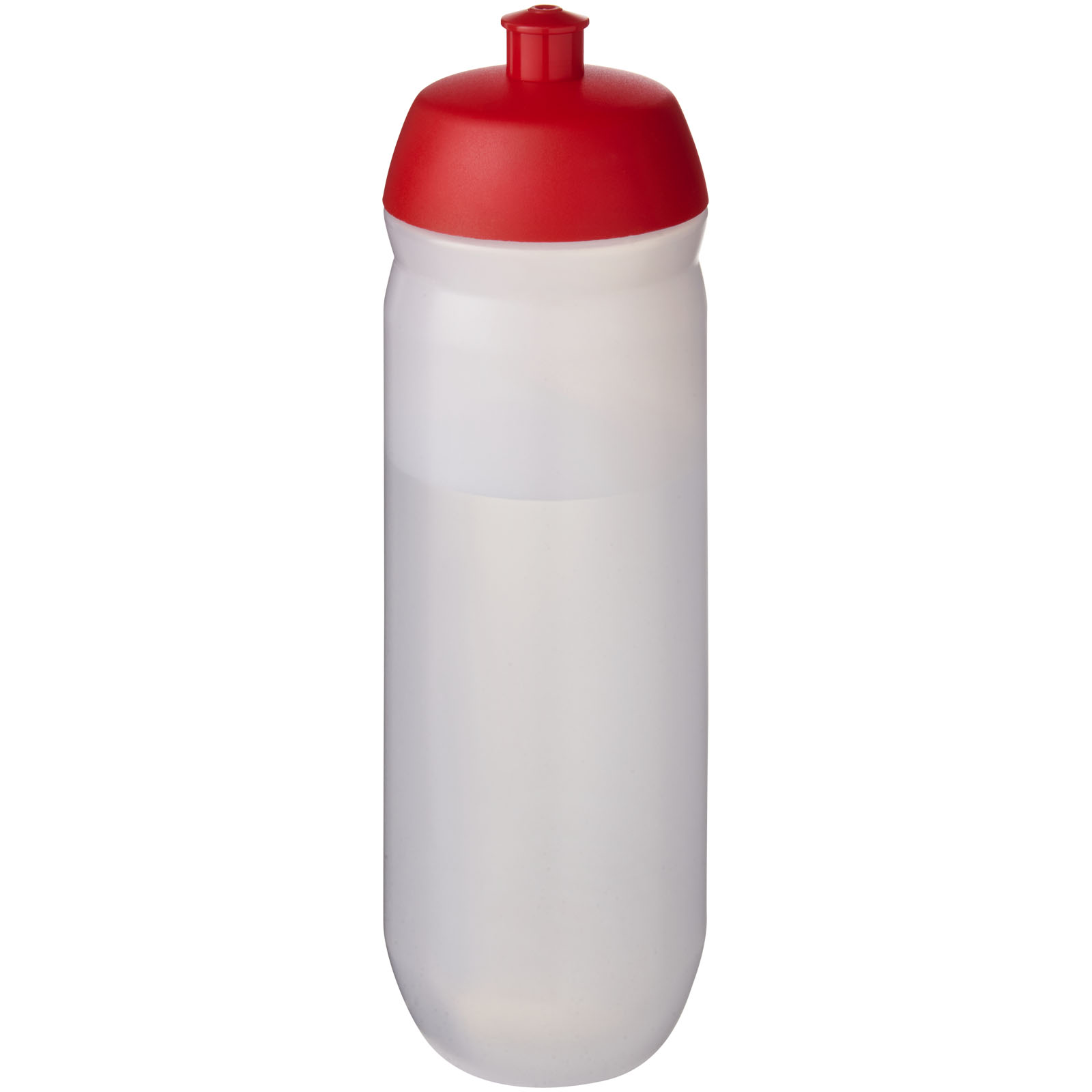 HydroFlex™ Clear 750 ml Squeezy Sportflasche rot, klar mattiert