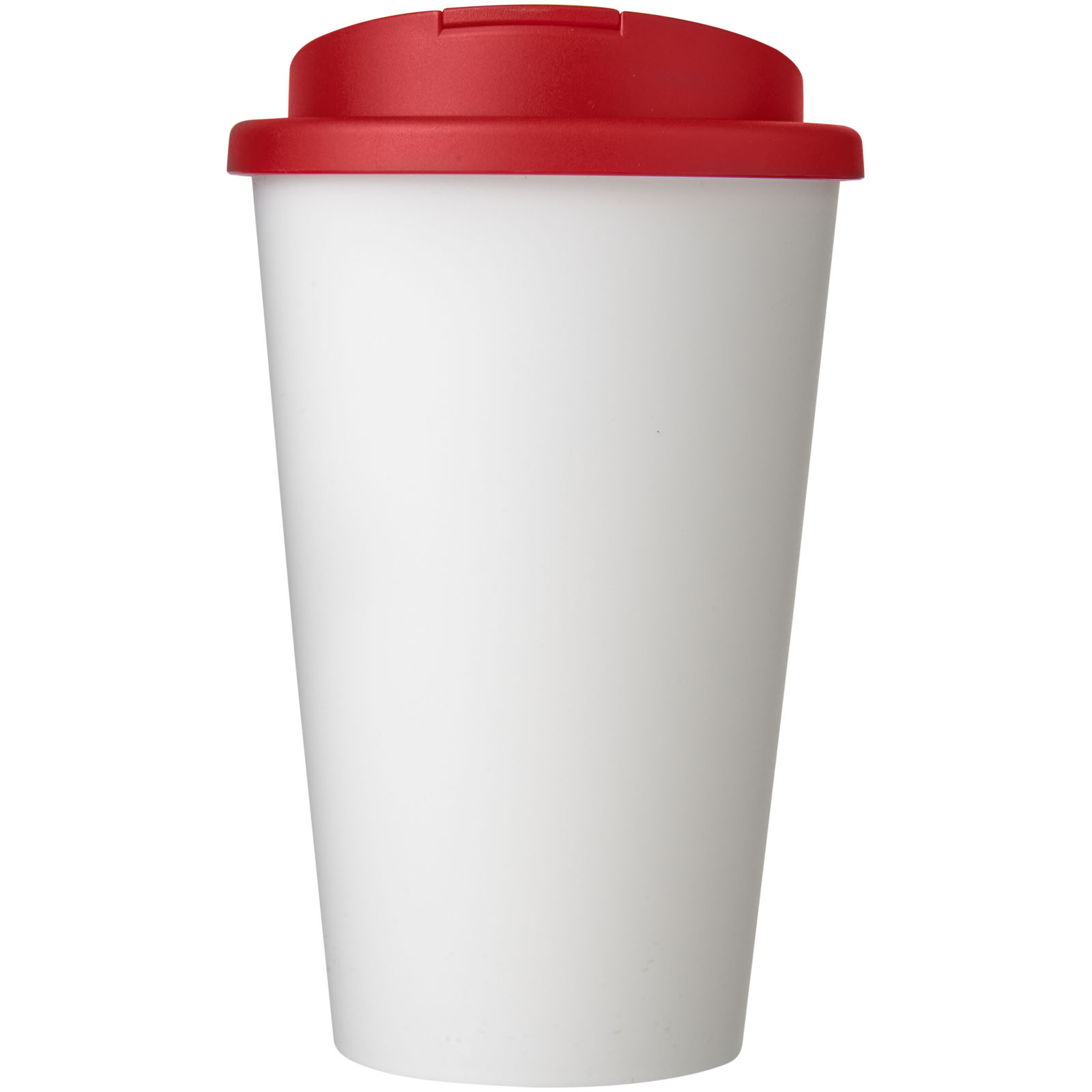 Americano® 350 ml Isolierbecher mit auslaufsicherem Schraubverschluss weiss, rot
