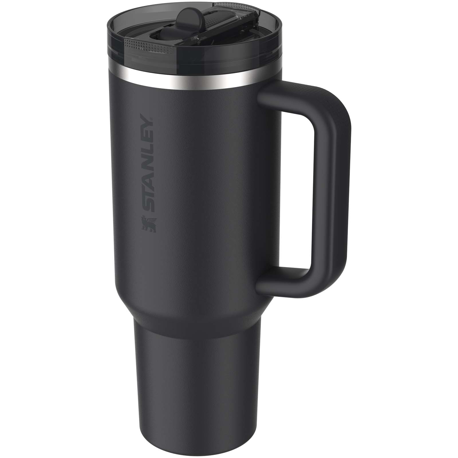 Stanley Quencher® ProTour 1180 ml Thermobecher aus recyceltem Edelstahl mit Flip Strohhalm schwarz