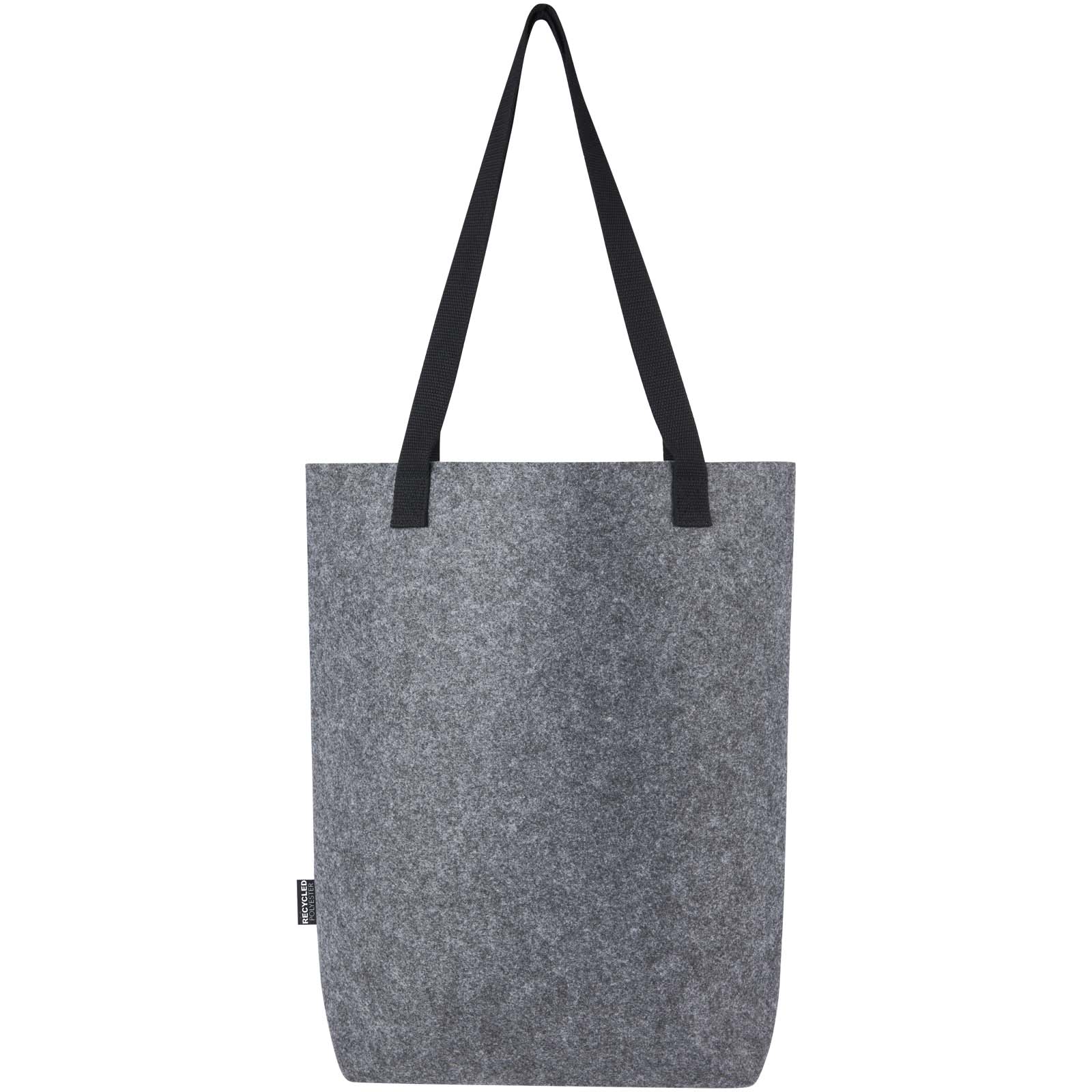Felta Tragetasche aus GRS-recyceltem Filz mit breitem Boden 12 L mittelgrau