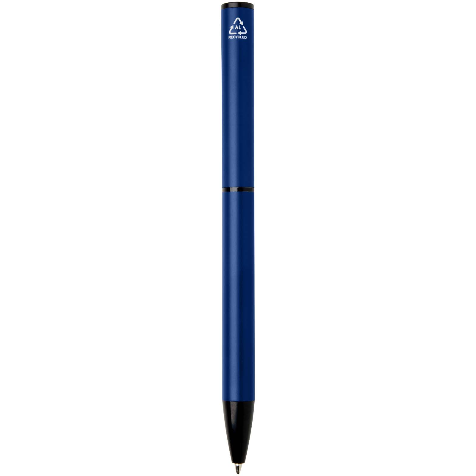 Verton Kugelschreiber aus recyceltem Aluminium mit Drehmechanik und Hülle (blaue Tinte) ozeanblau