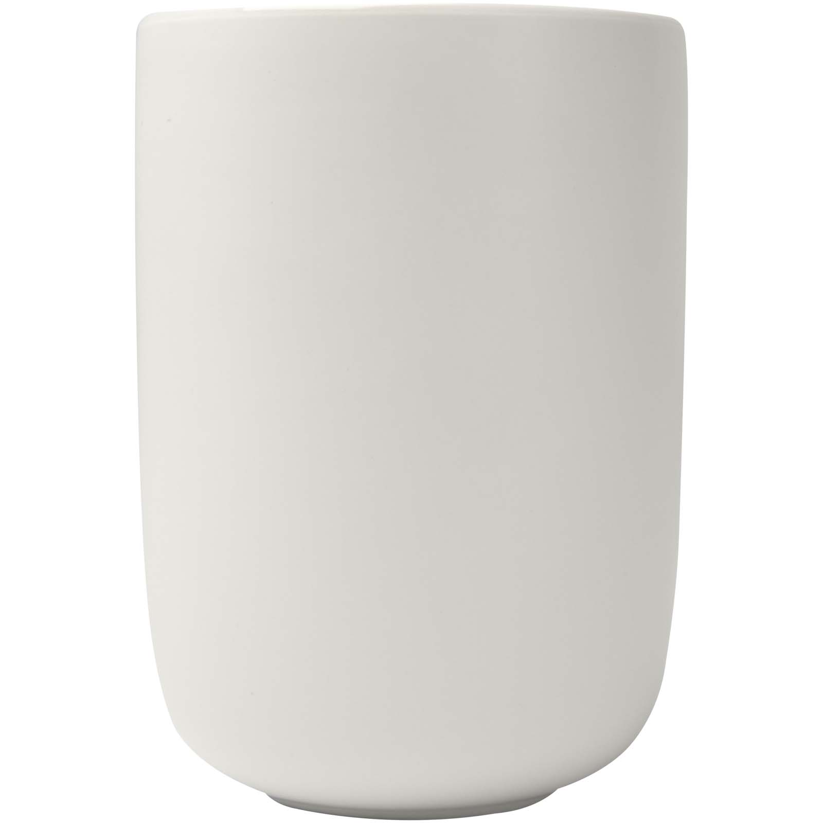Male 350 ml Keramiktassen – 2er-Set, matt weiss