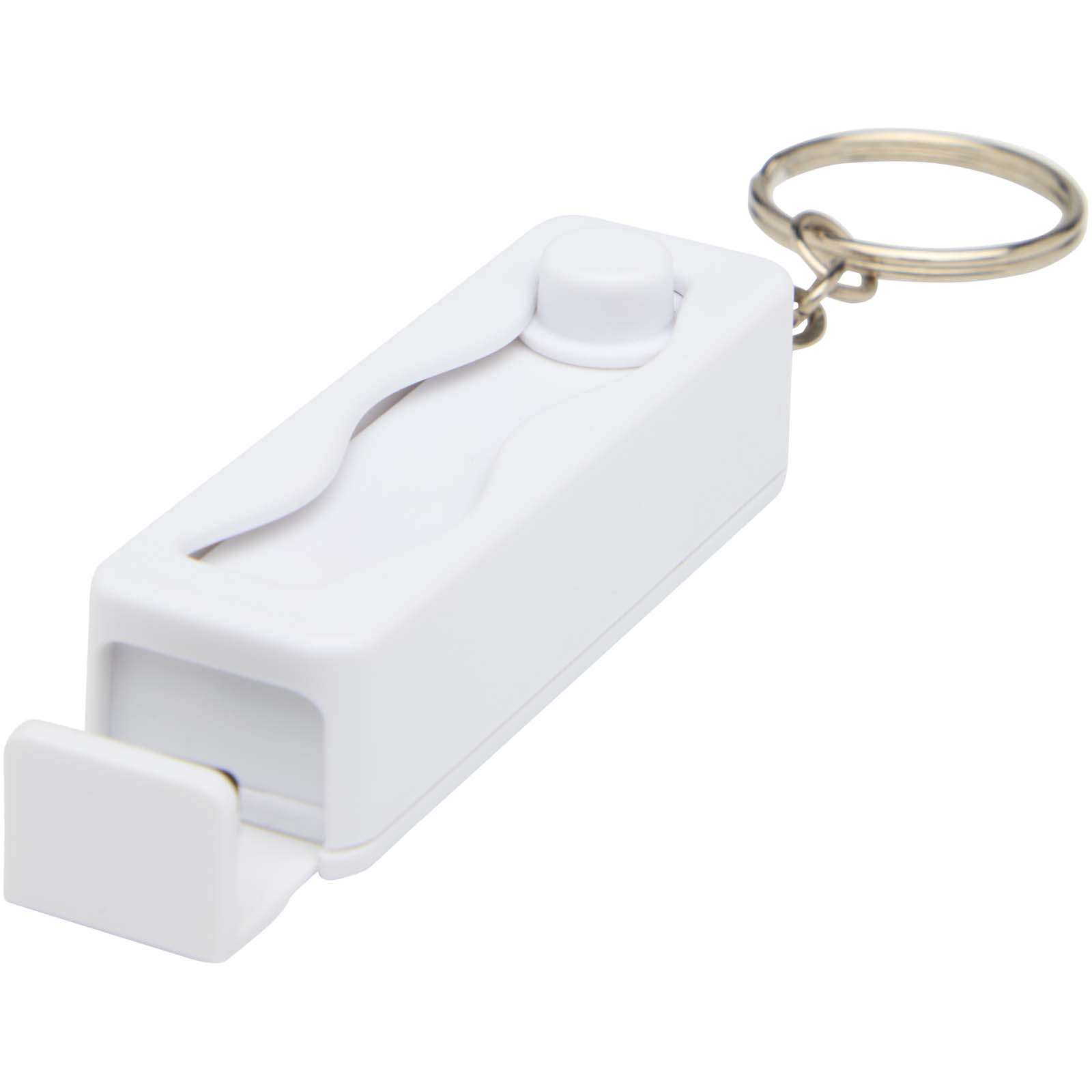 Aggia Smartphonehalterung aus recyceltem Kunststoff mit Fidget-Toy weiss