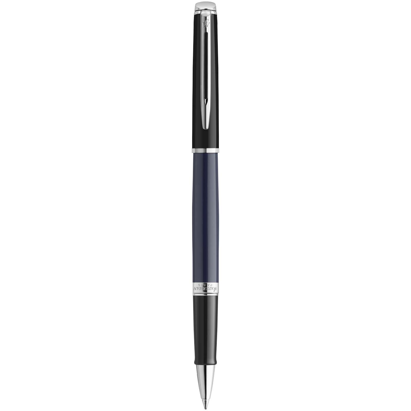 Waterman Hemisphere Color-Block Tintenroller mit Palladiumbeschichtung (schwarze Mine) blau, schwarz