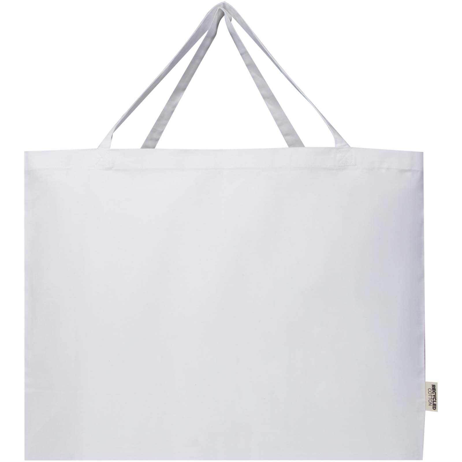 Odessa 220 g/m² Baumwoll Tragetasche aus GRS recycelter Baumwolle 40L weiss