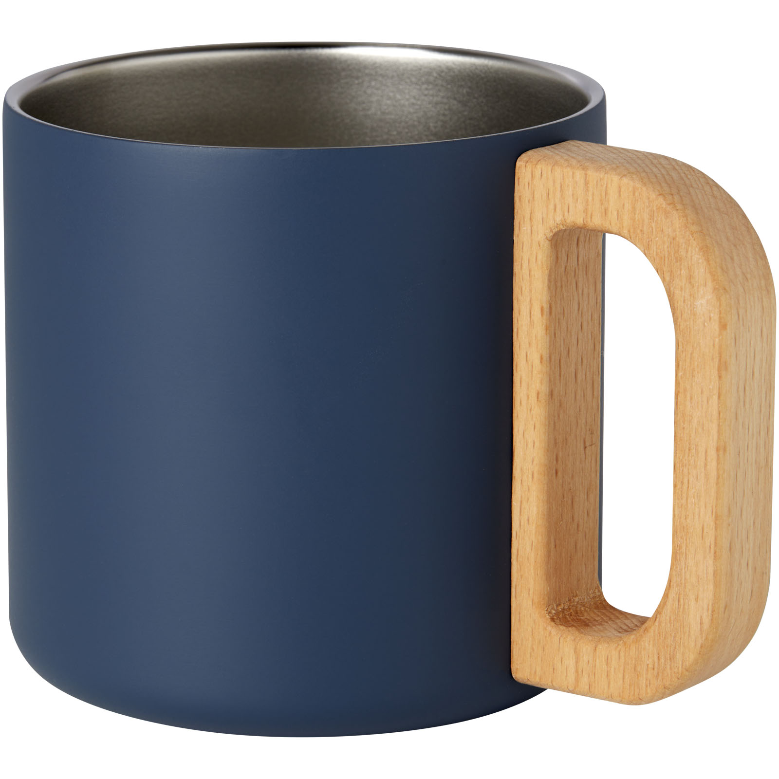 Bjorn RCS-zertifizierter Becher aus recyceltem Edelstahl mit Kupfer-Vakuumisolierung, 360 ml dunkelblau