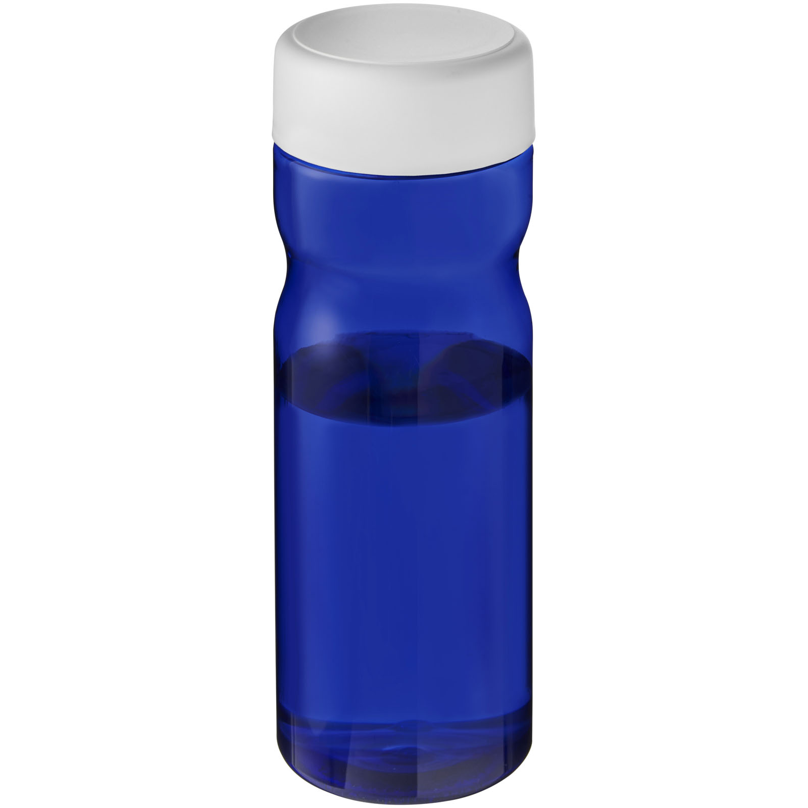 H2O Active® Eco Base 650 ml Sportflasche mit Drehdeckel blau, weiss