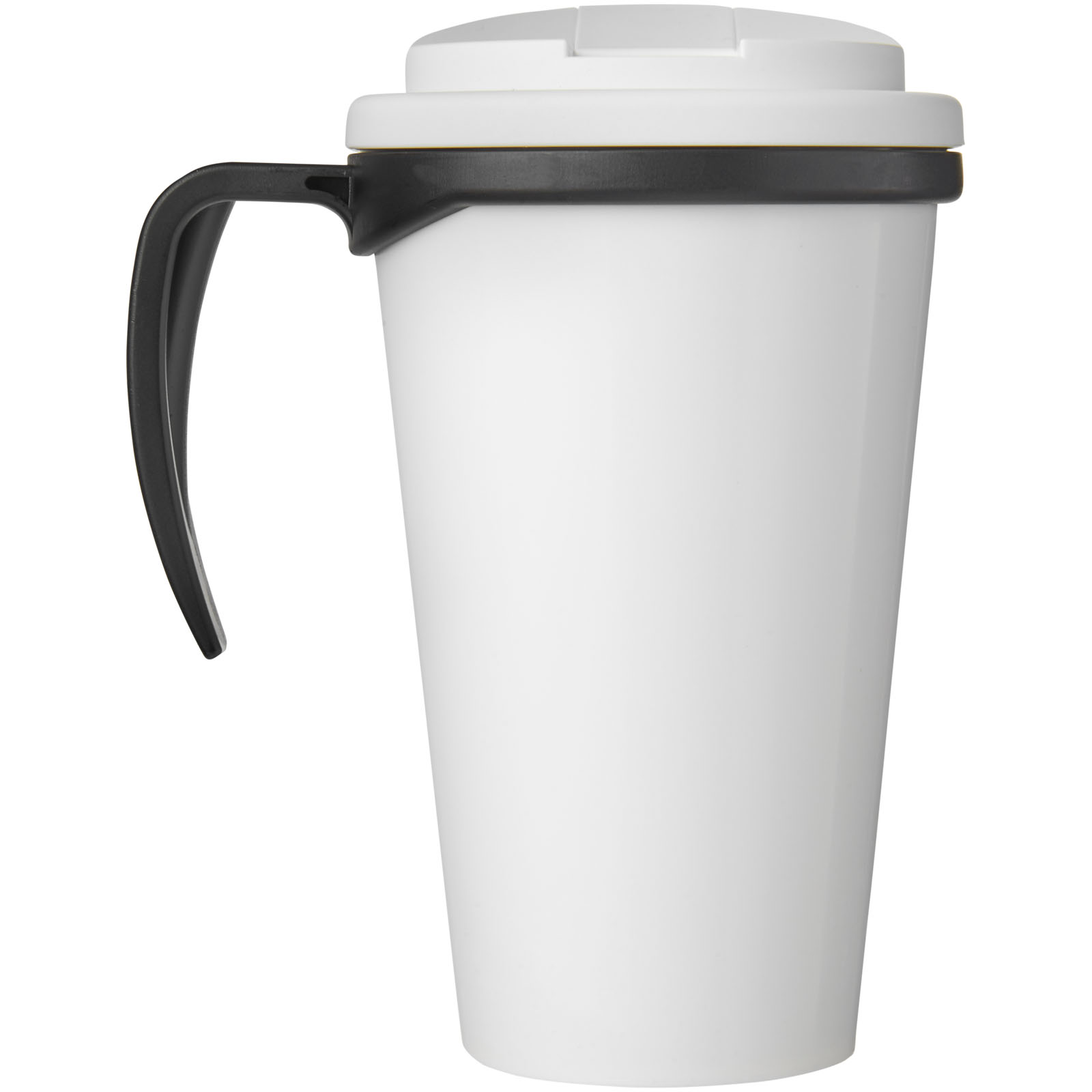 Brite-Ameriano® Grande 350 ml Isolierbecher mit auslaufsicherem Schraubverschluss schwarz, weiss