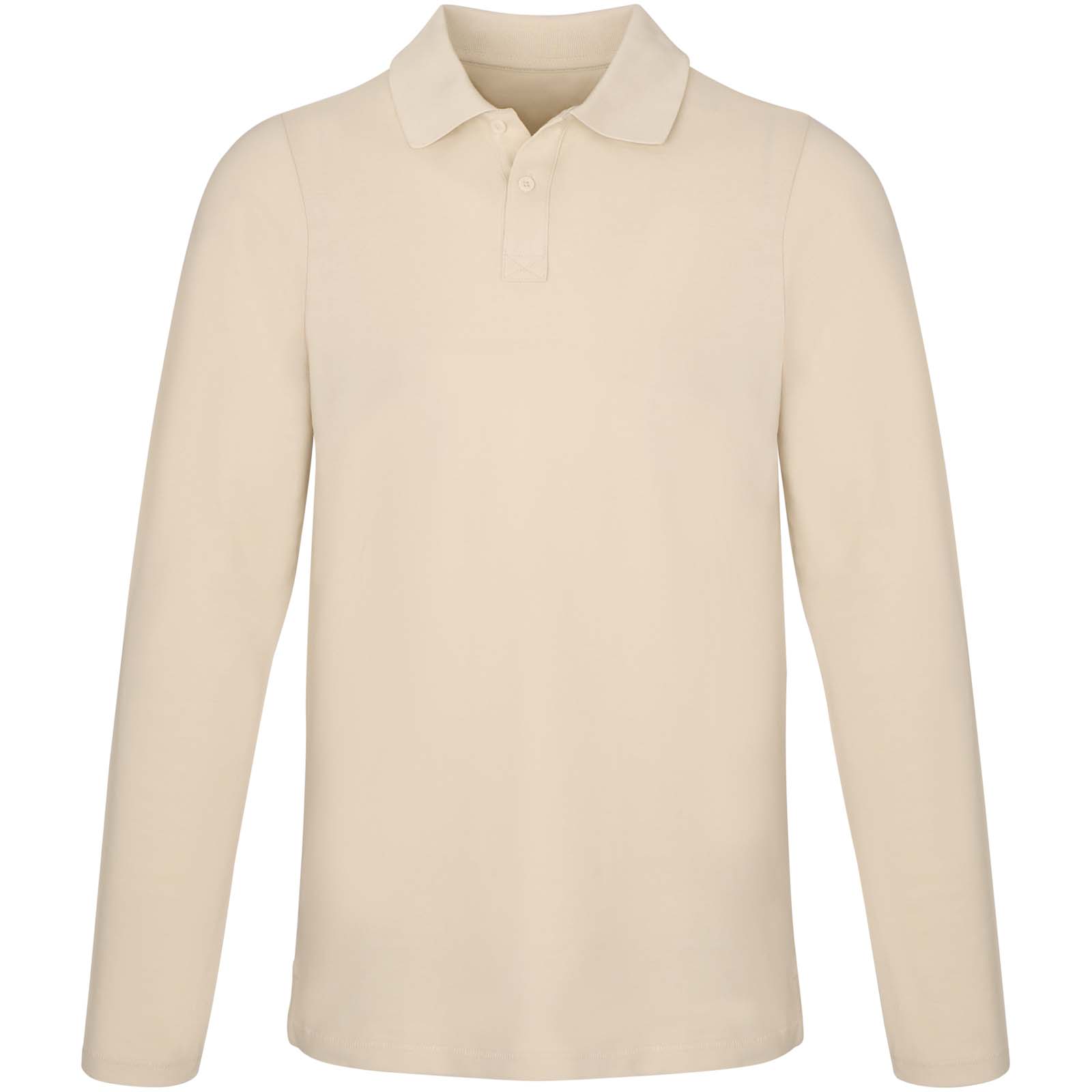 Calgary 180 g/m² Langarm Poloshirt für Herren sandstone