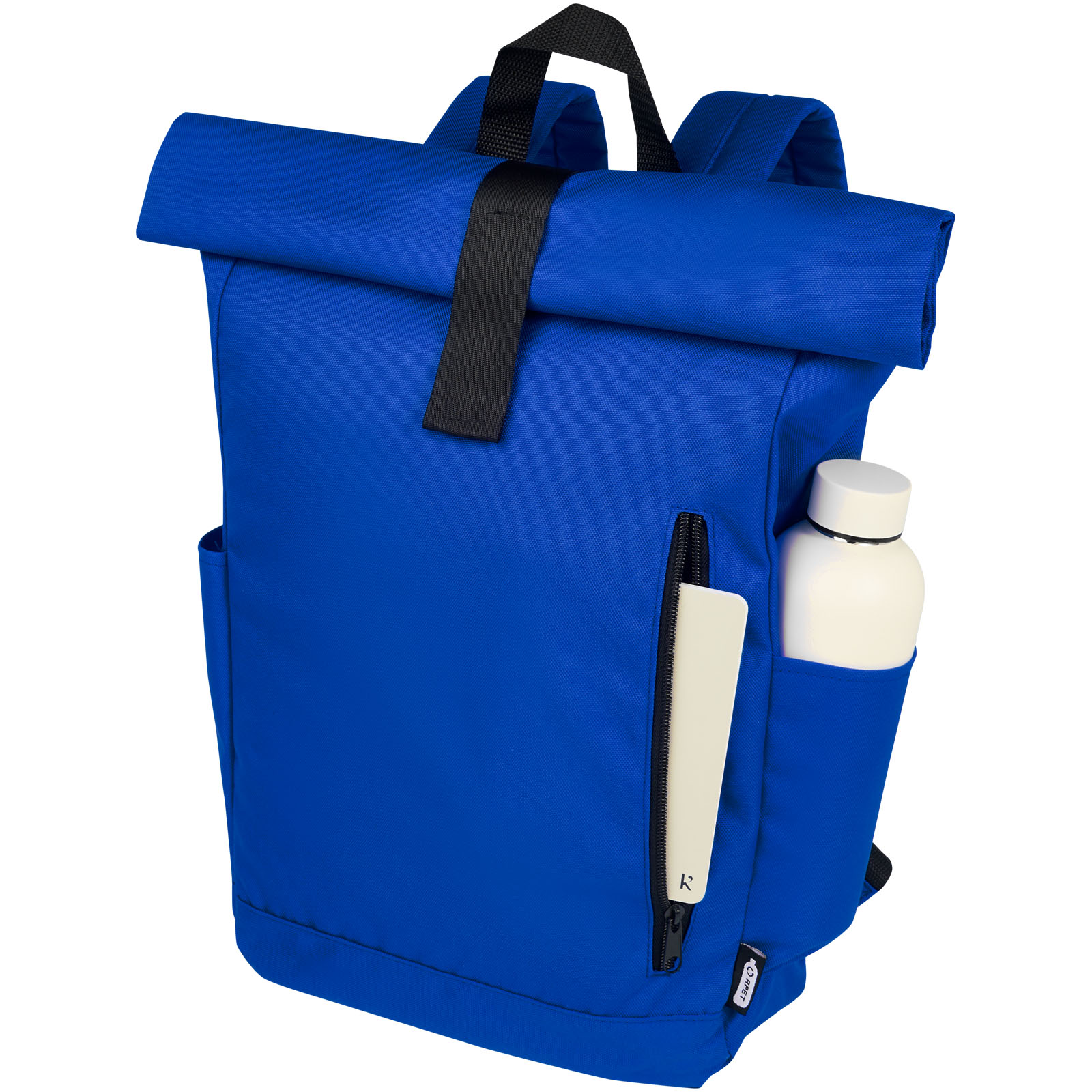 Byron 15,6" GRS RPET Roll-Top Rucksack 18 L royalblau