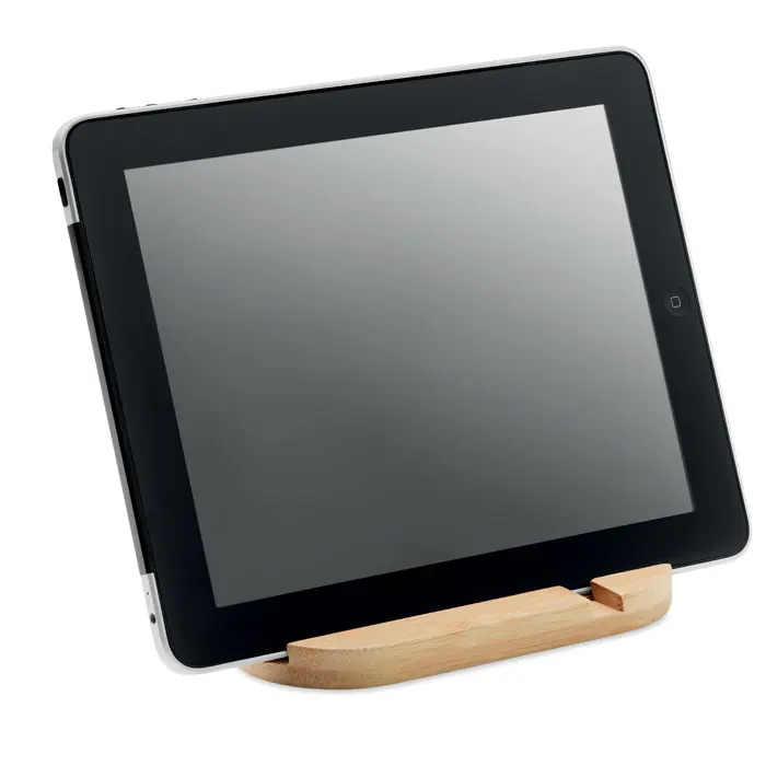Tablet- und Handyhalter aus Bambus