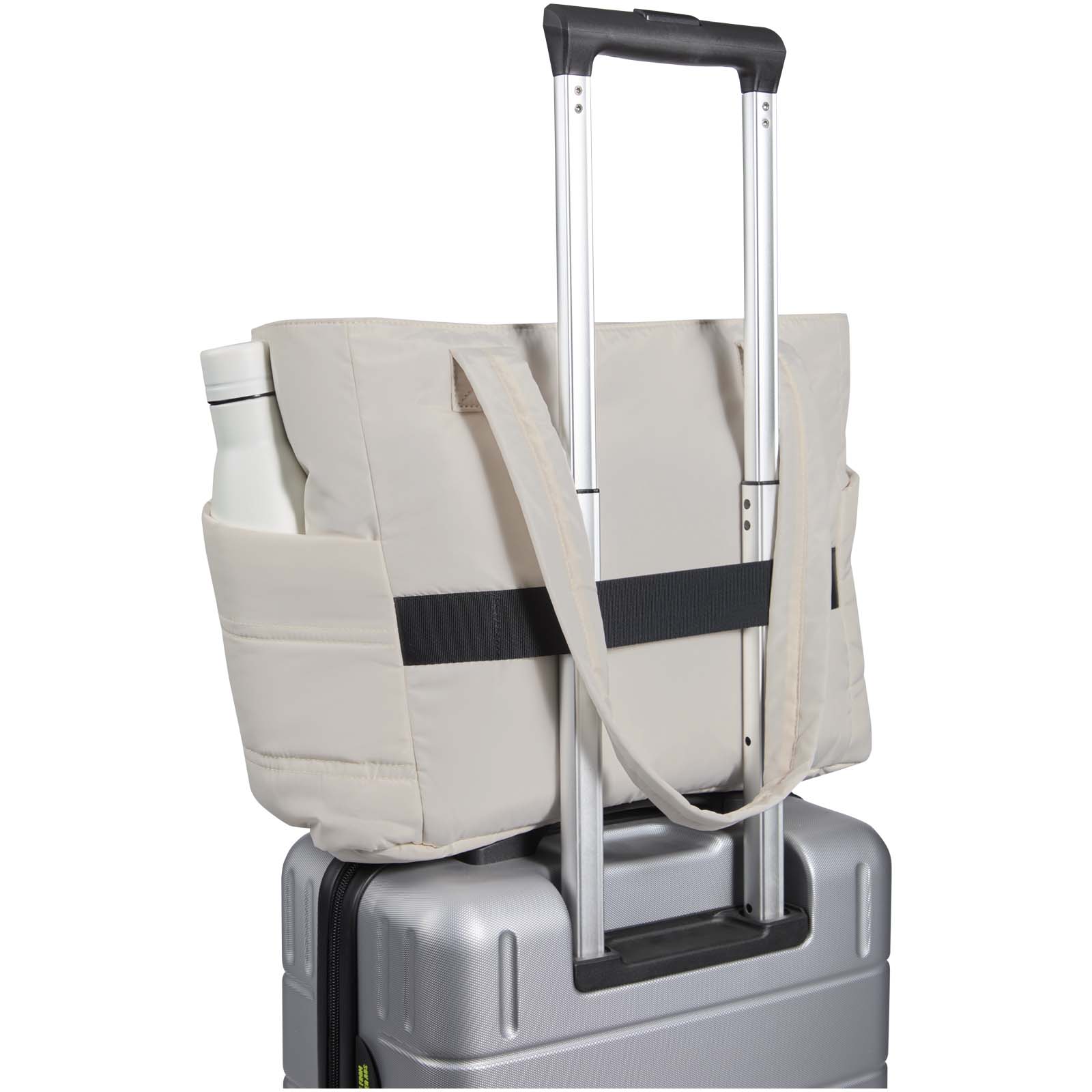 Puffer 15,6" GRS recycelte Laptoptragetasche 18L sandstone