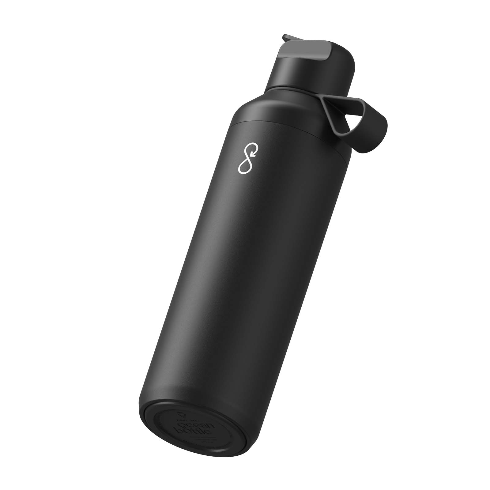 Ocean Bottle Peak GO 710 ml Flasche aus recyceltem Edelstahl obsidian-schwarz