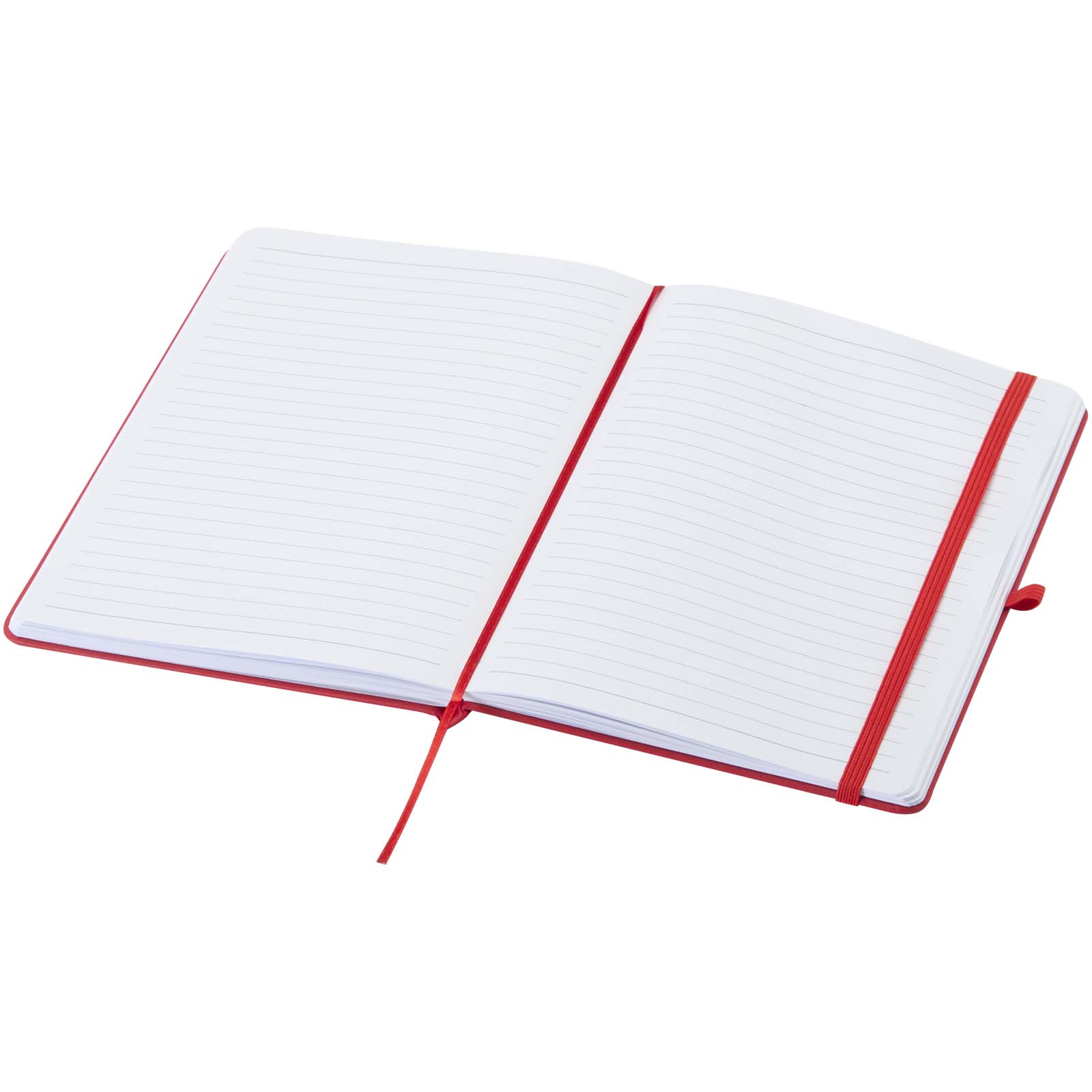 Spectrum A5 Notizbuch mit Hardcover aus recyceltem Material rot