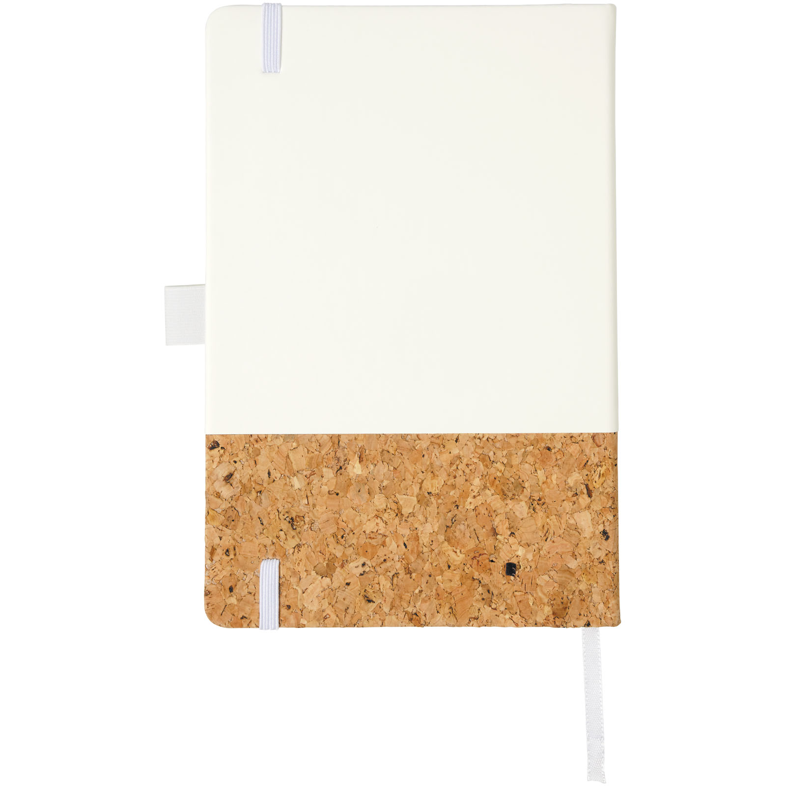 Evora A5 Notizbuch Thermo PU mit Kork weiss