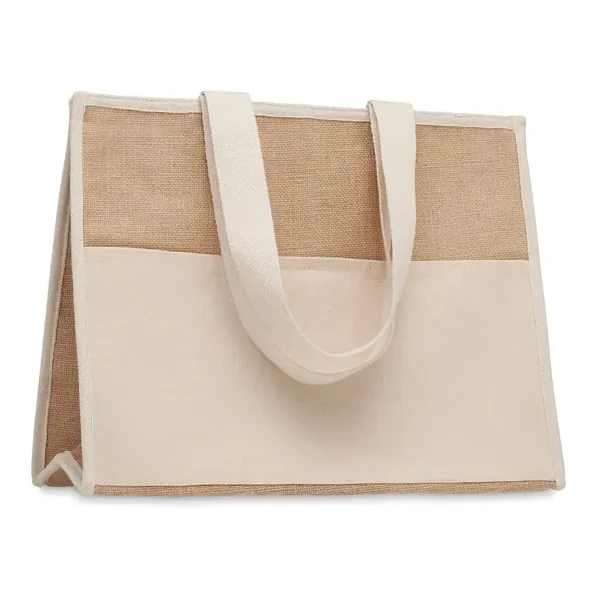 Jute-Canvas Shopping Tasche