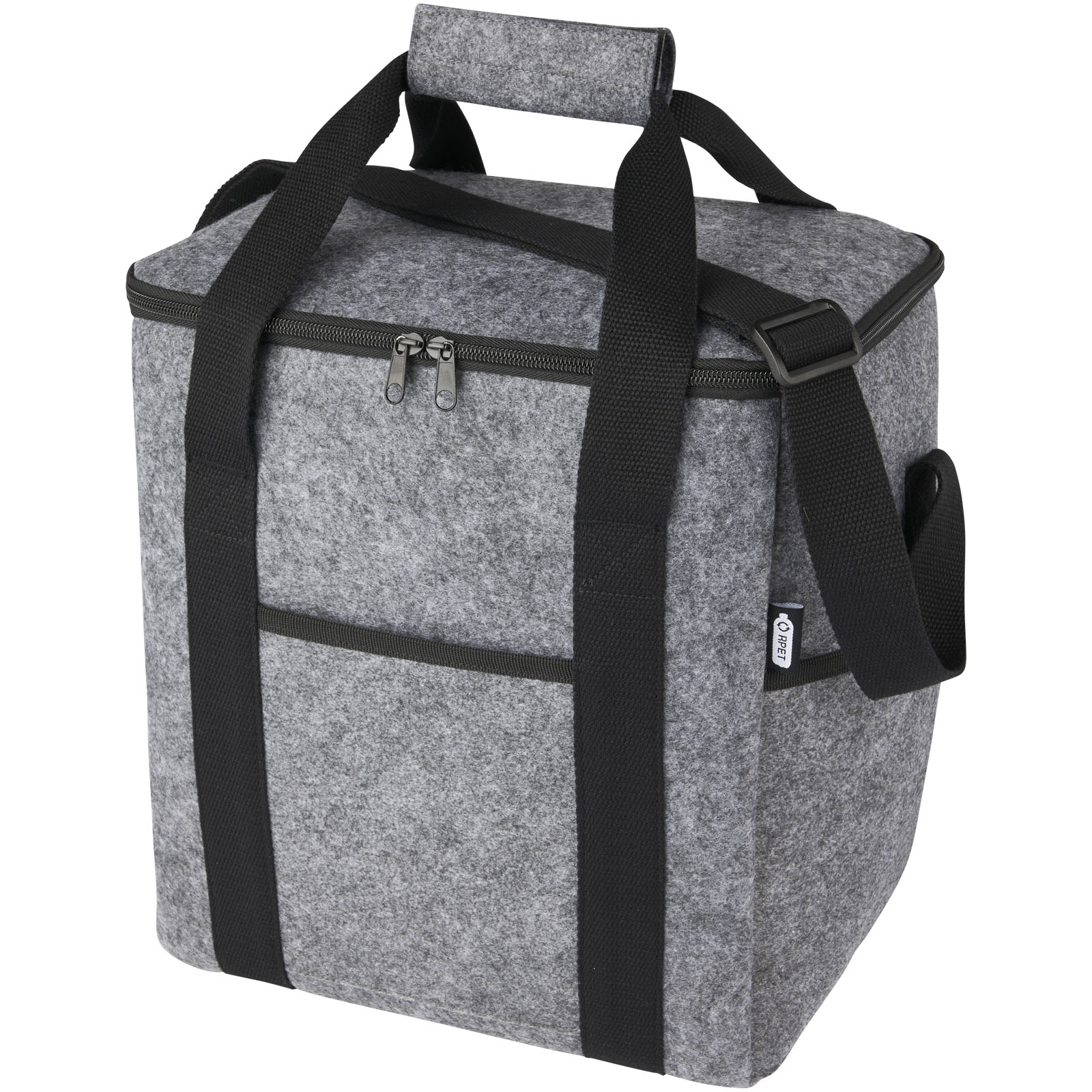 Felta Kühltasche aus GRS-recyceltem Filz 21 L mittelgrau