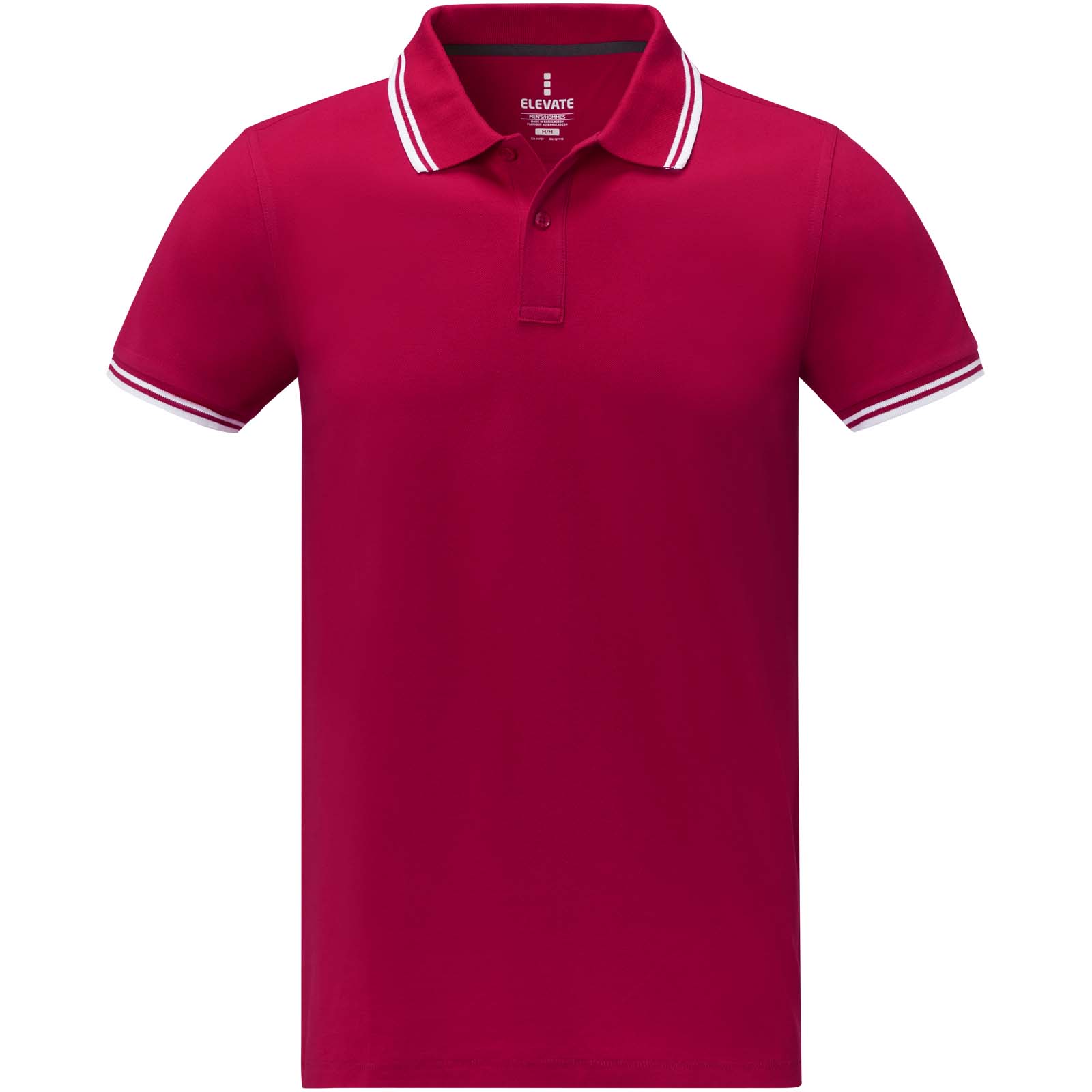 Amarago 200 g/m² Polo mit abgesetztem Rand für Herren rot