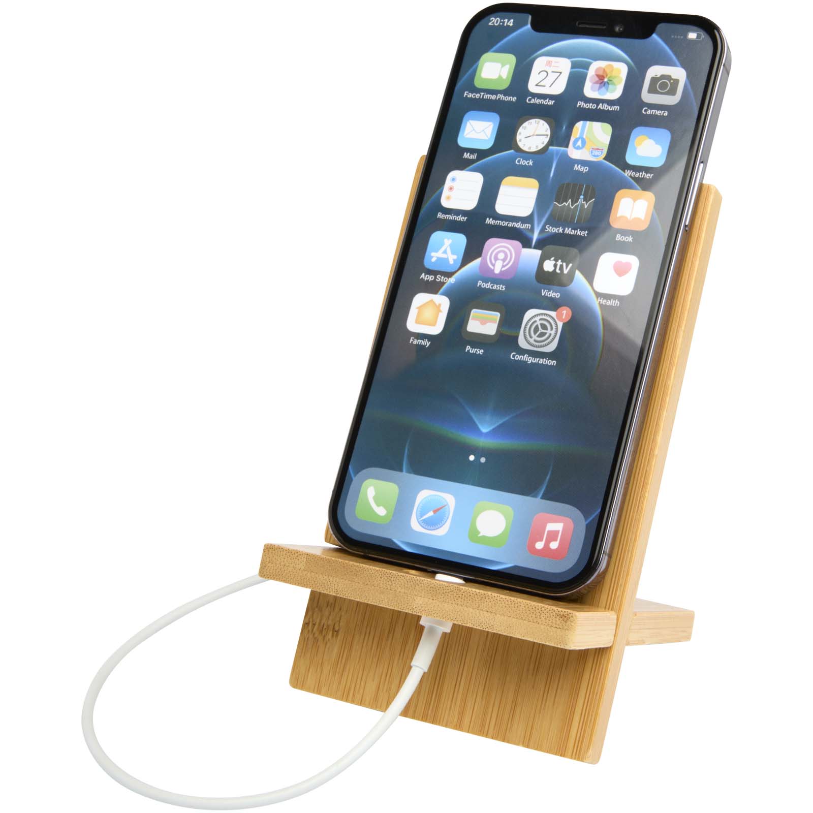 Ceibo Abnehmbare Smartphonehalterung aus Bambus holz