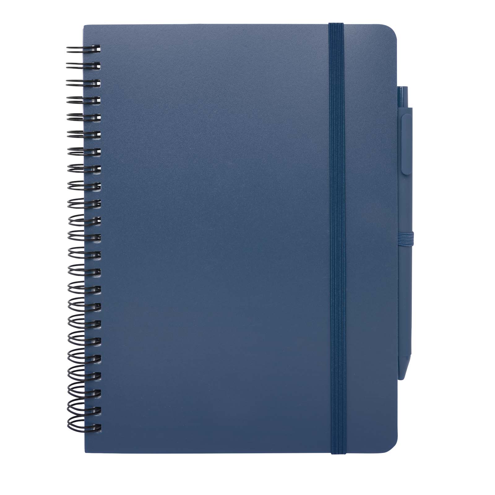 Thalaasa A5 Hardcover Notizbuch mit Kugelschreiber (schwarze Mine) Ozeanblau