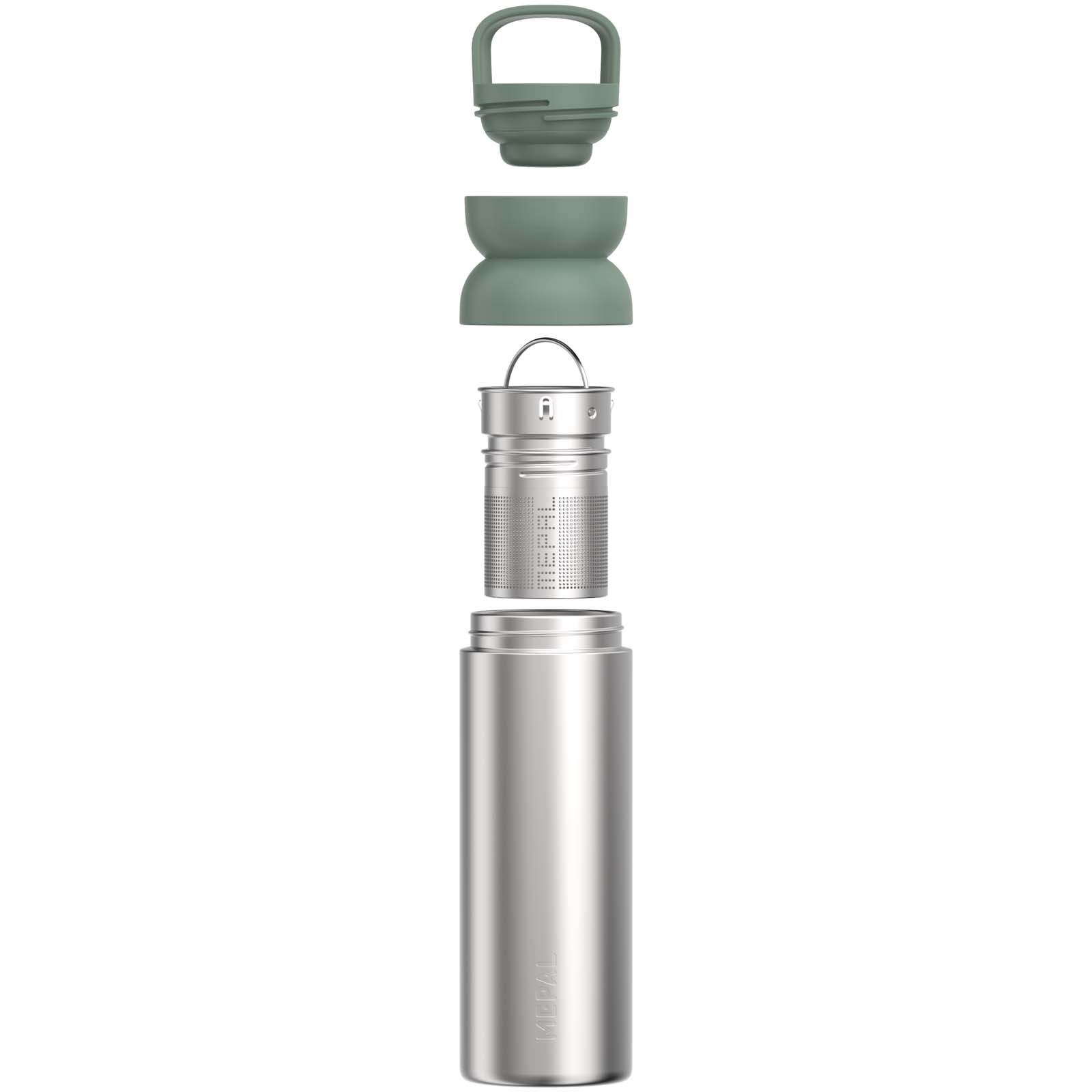 Mepal Ellipse 500 ml Thermobecher mit Teesieb salbei
