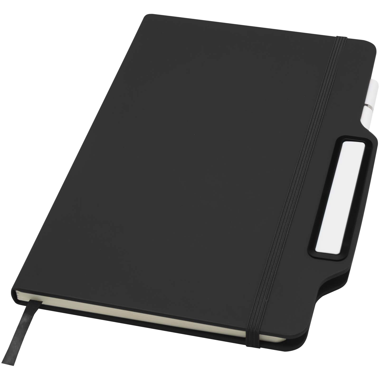 Nexus A5 Hardcover Notizbuch mit Kugelschreiber und Bleistiftset (schwarze Mine) schwarz