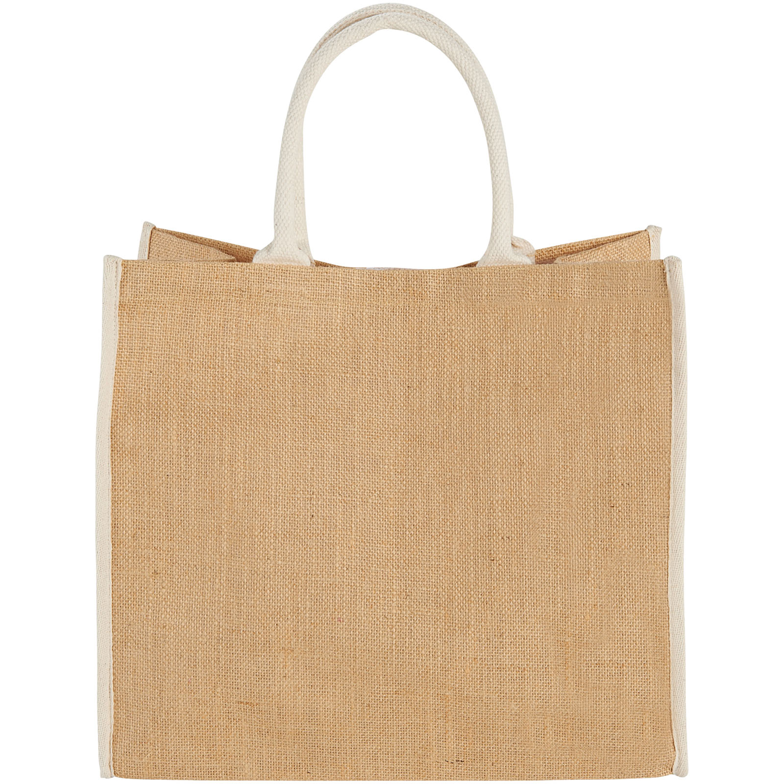Harry farbige Jute Tragetasche 25L natur, weiss