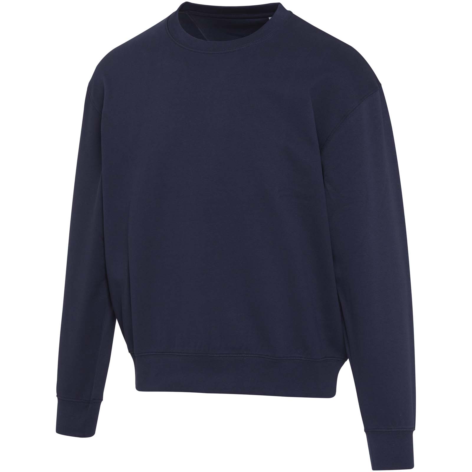 Boris Oversize Sweatshirt mit Rundhalsausschnitt aus recycelter 280 g/m2 Bio Baumwolle (OCS), unisex navy