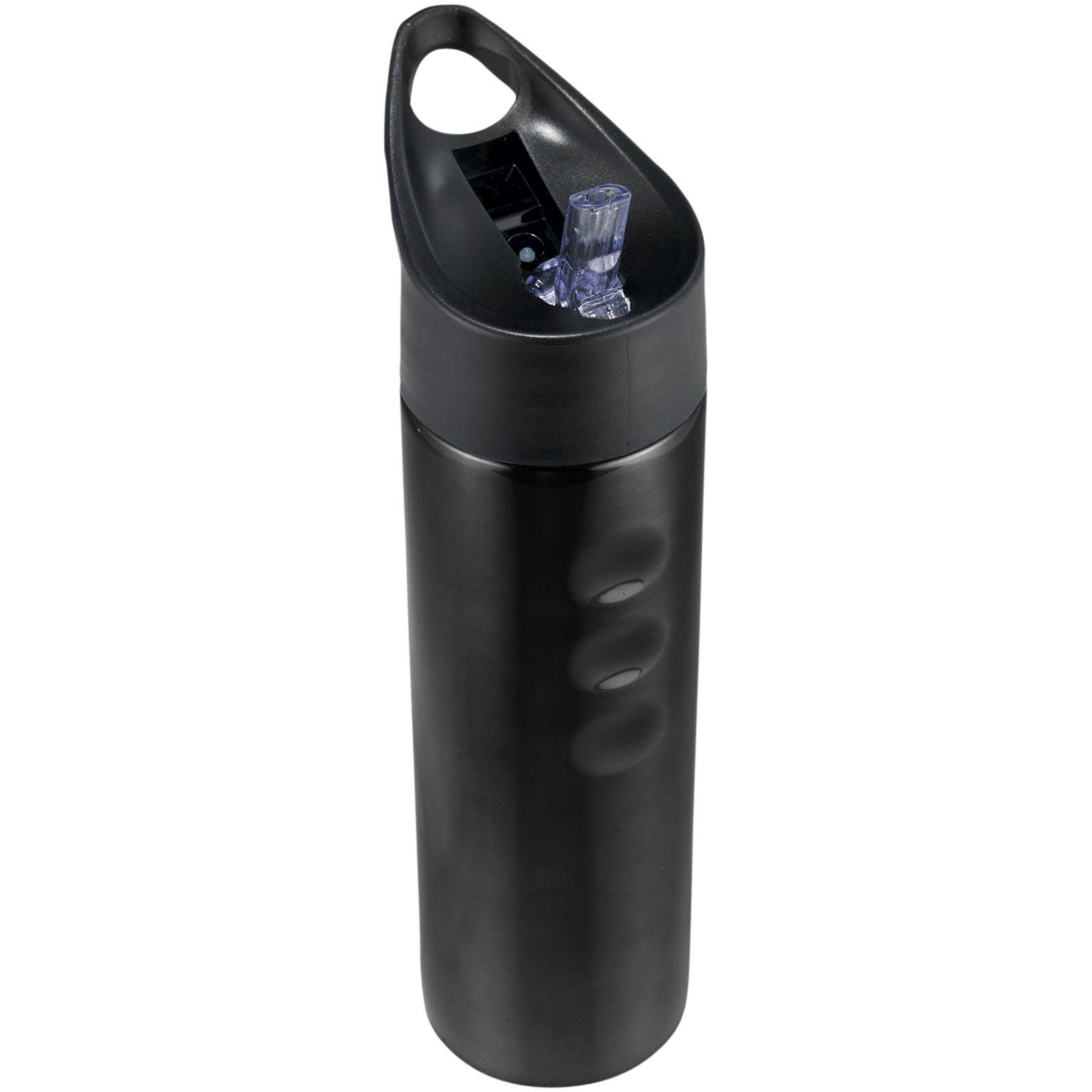 Trixie 750 ml Edelstahl Sportflasche schwarz