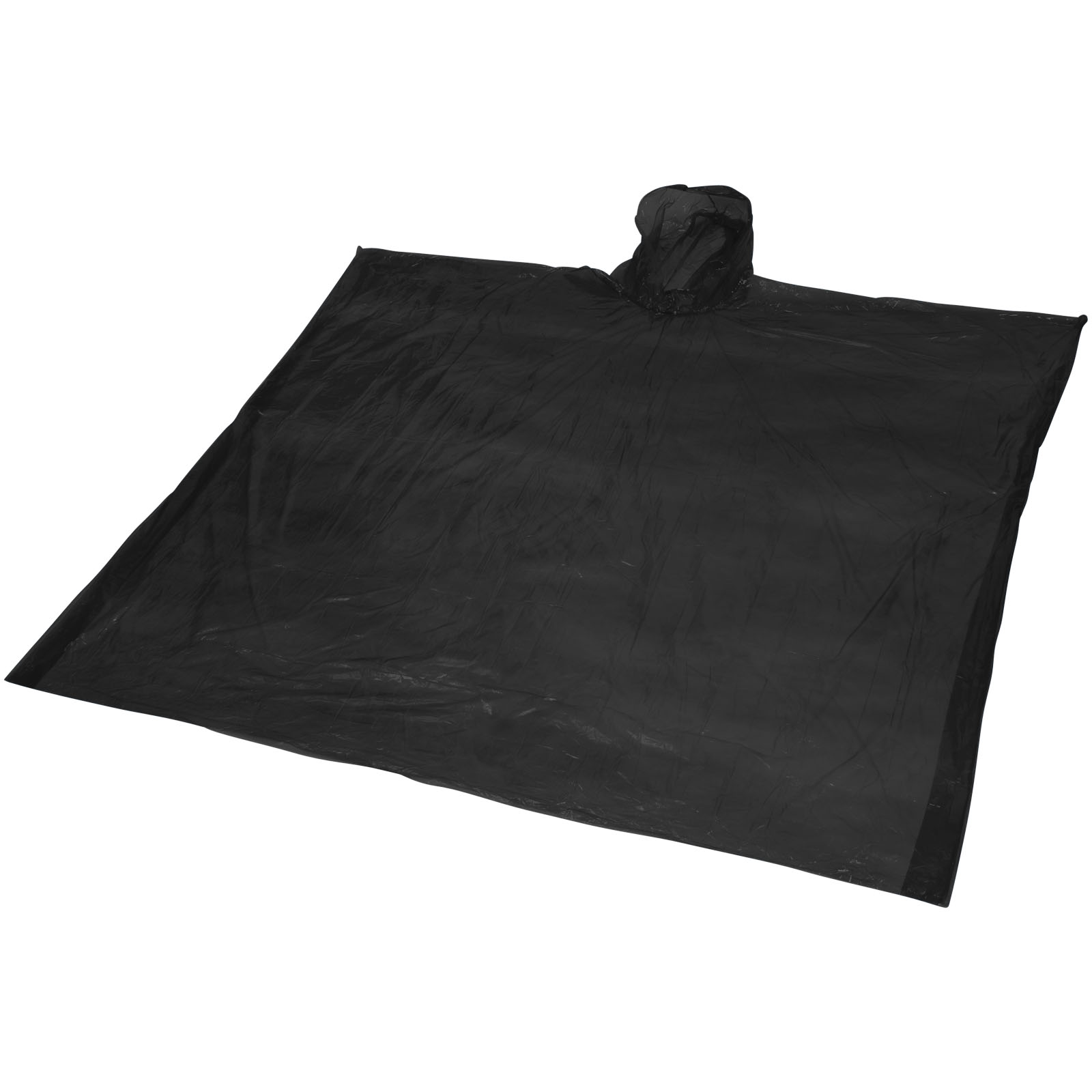 Ziva Einweg Regenponcho mit Hülle schwarz