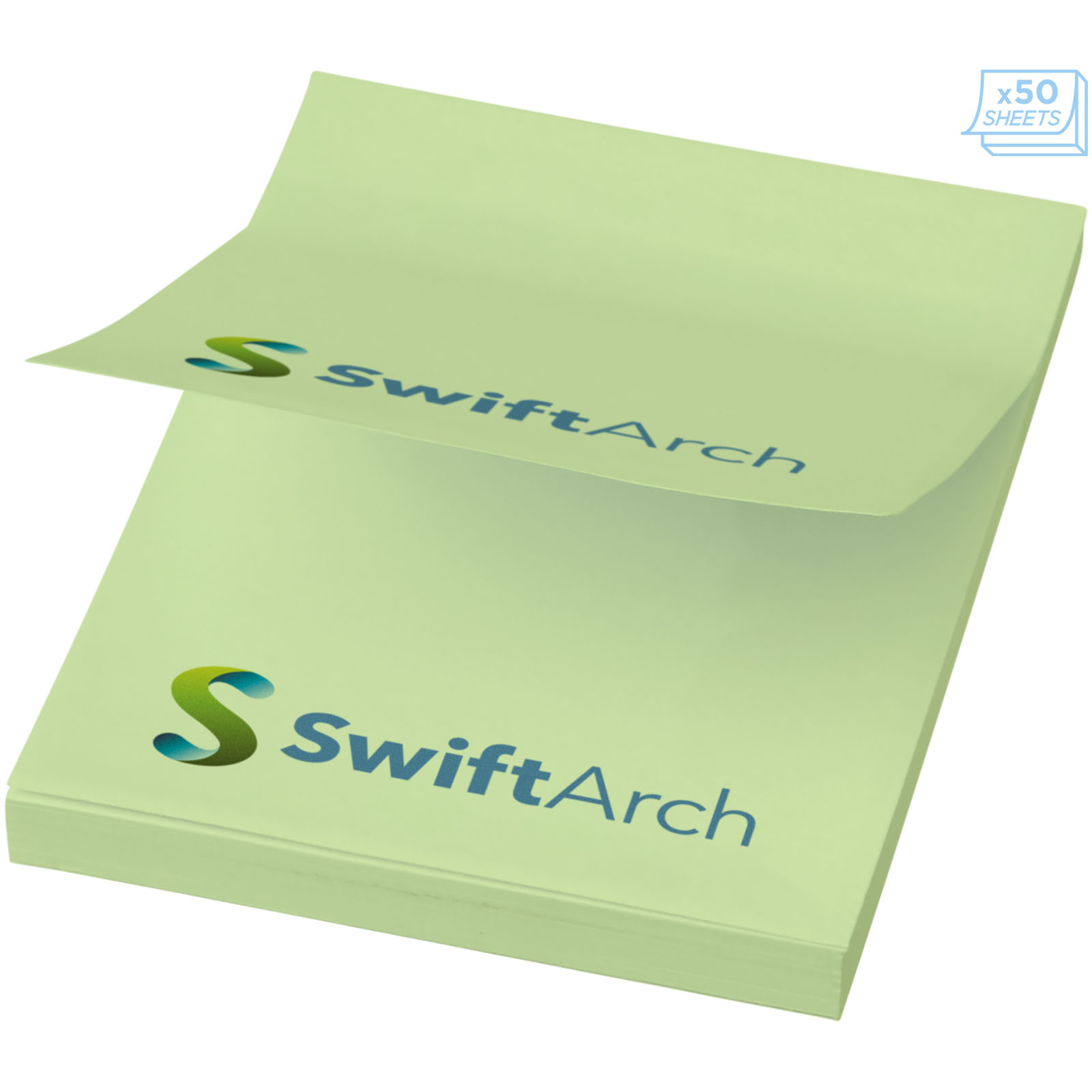 Sticky-Mate® Haftnotizen 50 x 75 mm mintgrün