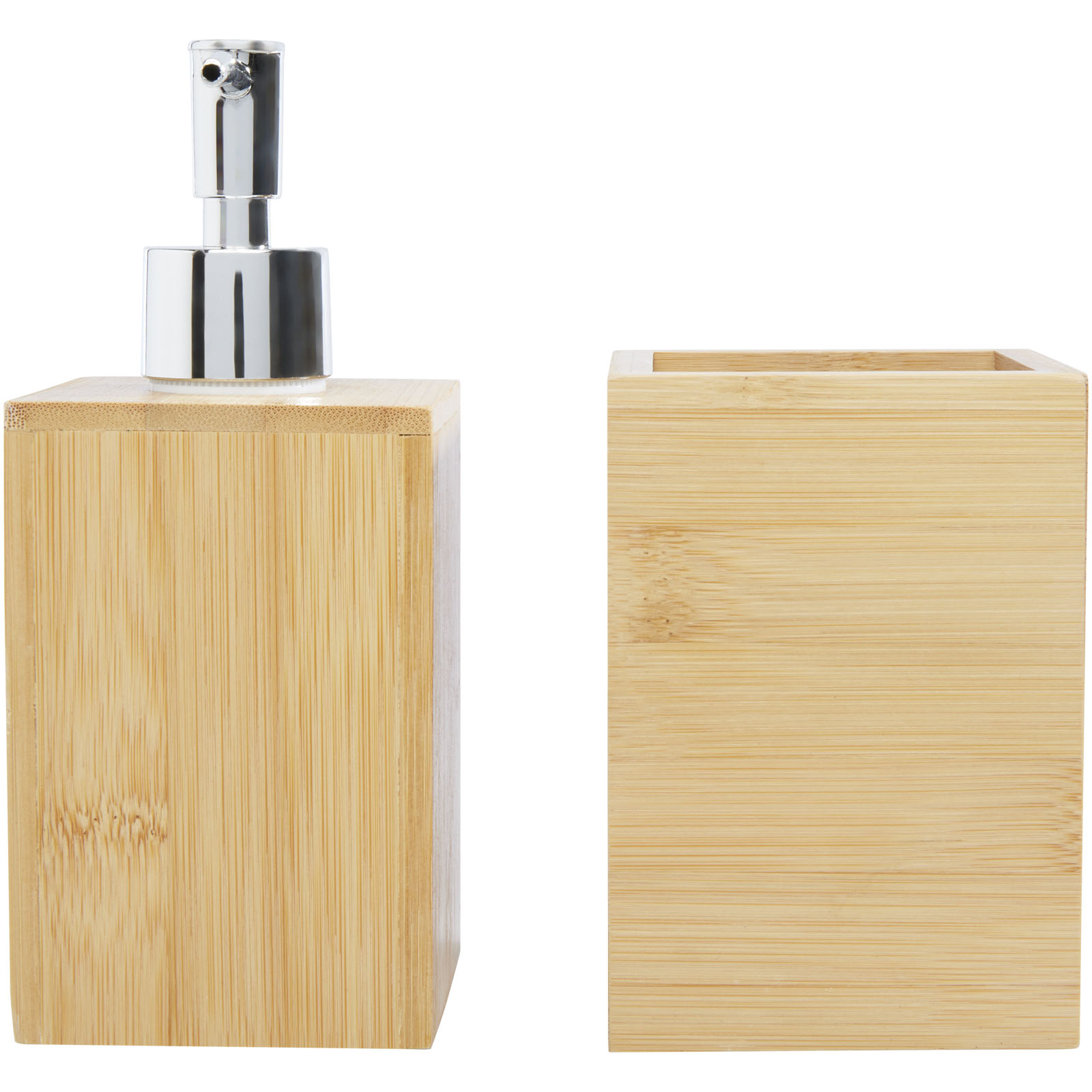Hedon 3-teiliges Bambus Badezimmer-Set natural