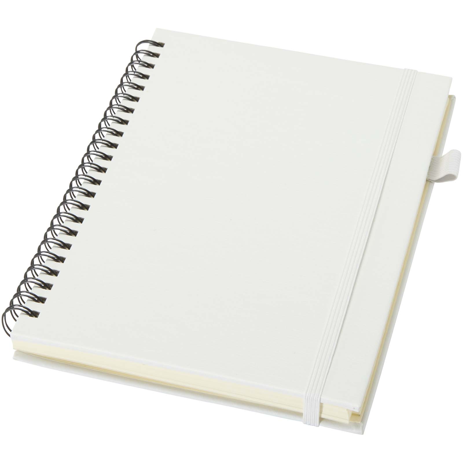 Liss A5 Hardcover Spiralnotizbuch aus recyceltem Kunststoff weiss
