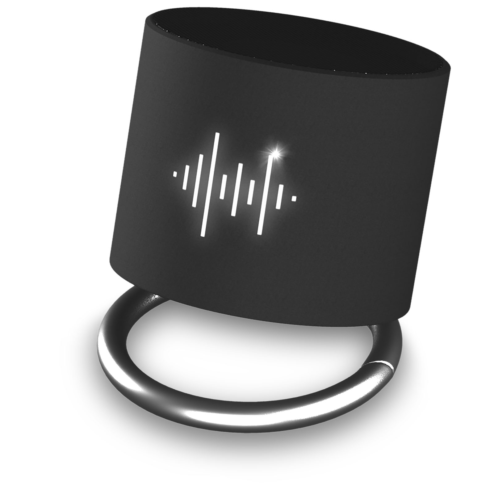SCX.design S26 Lautsprecher Ring mit Leuchtlogo schwarz