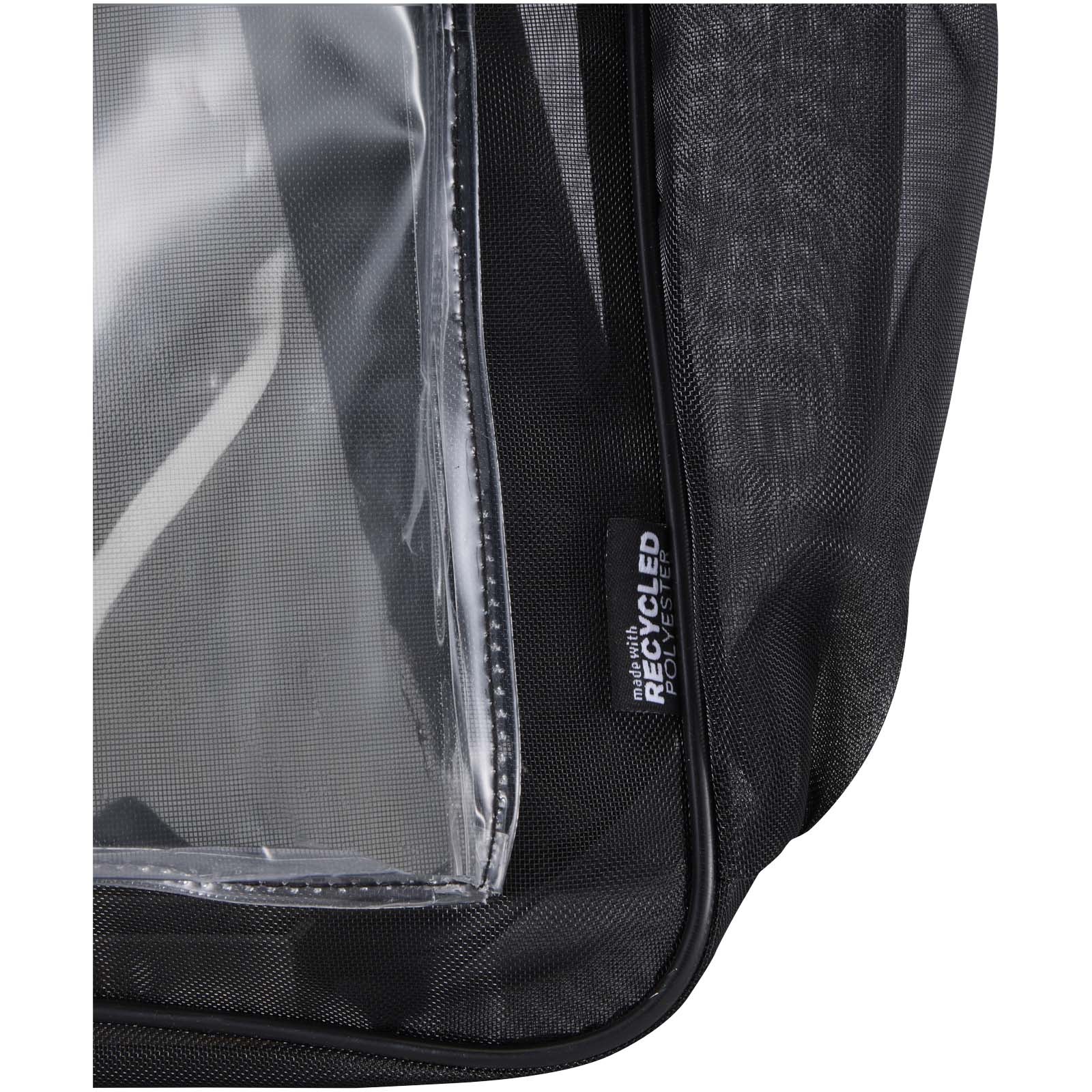 Mesh 18 L Rucksack aus Recyclingmaterial schwarz