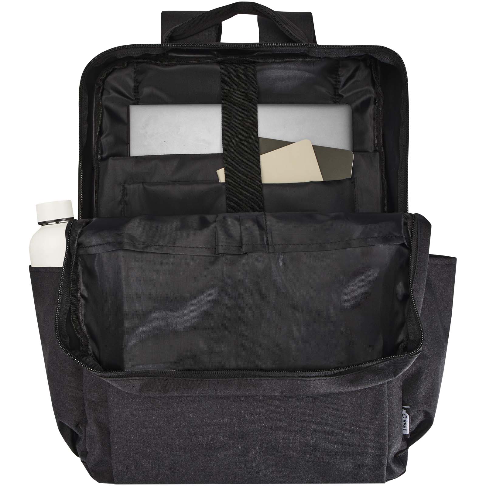 Libra 15" Laptop-Rucksack aus recyceltem GRS-Material 15 L heather charcoal